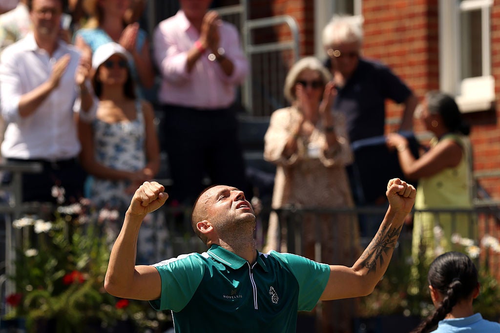 Dan Evans rolls back the years to dismantle Frances Tiafoe in first upset at Queen’s