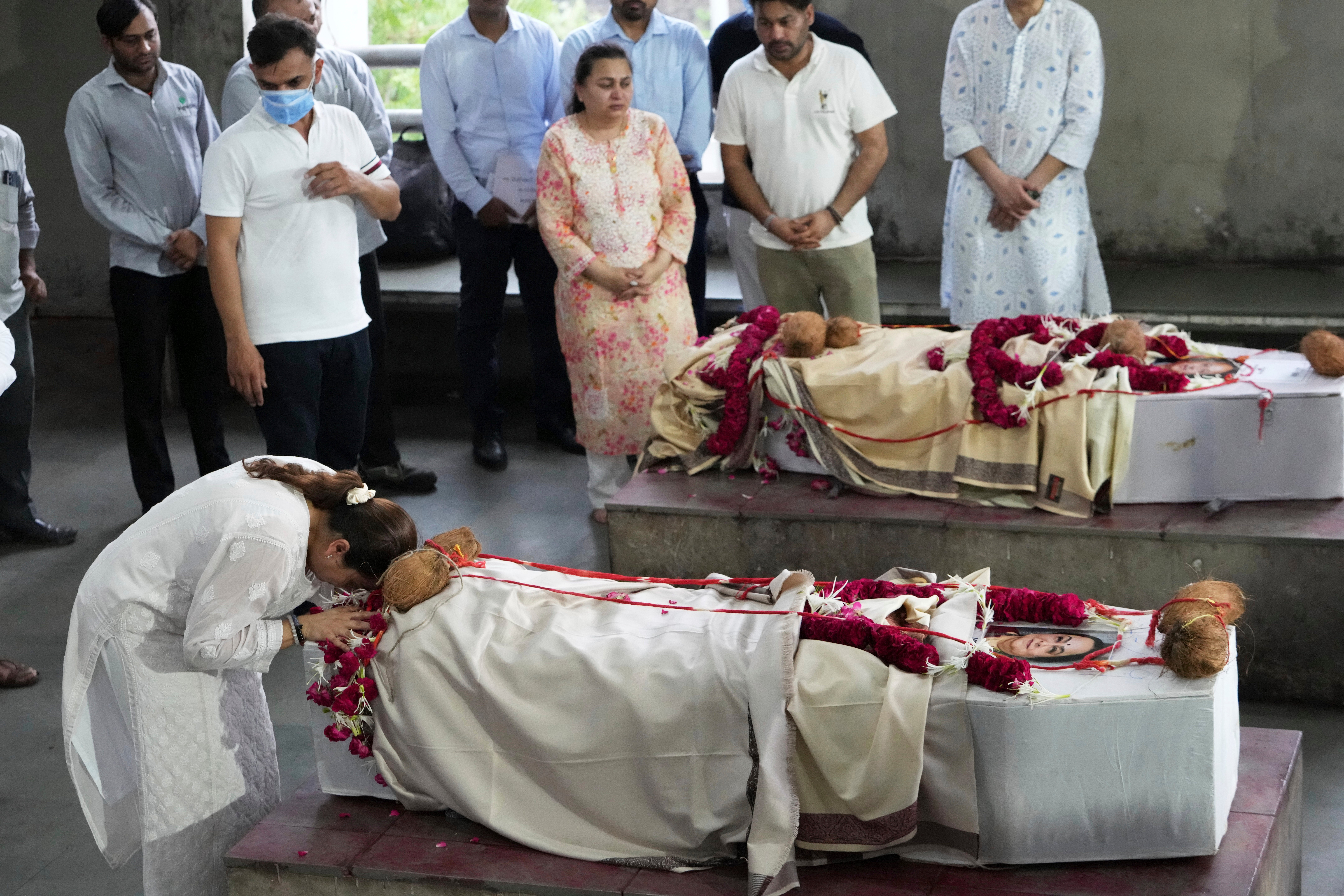 Many of those killed were burnt beyond recognition with families having to rely on DNA tests