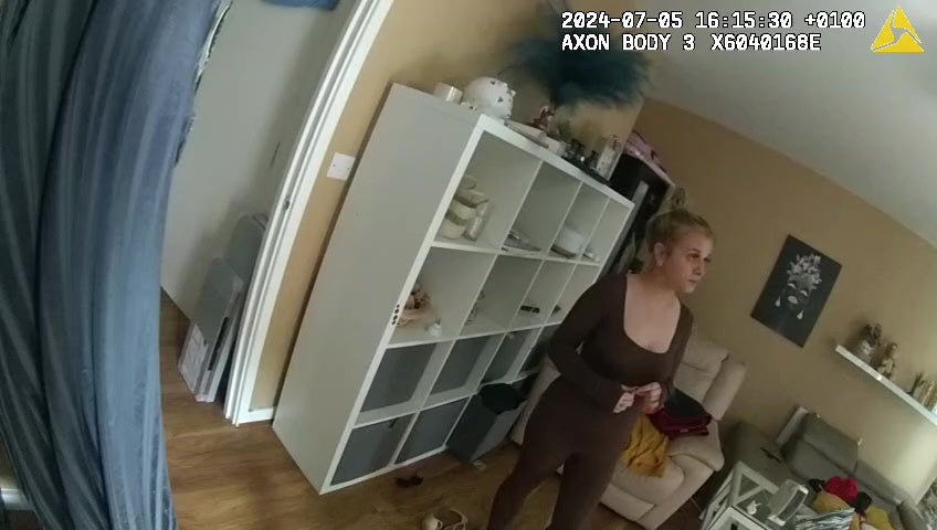 Bodyworn footage of the moment Lecka was arrested by the Metropolitan Police