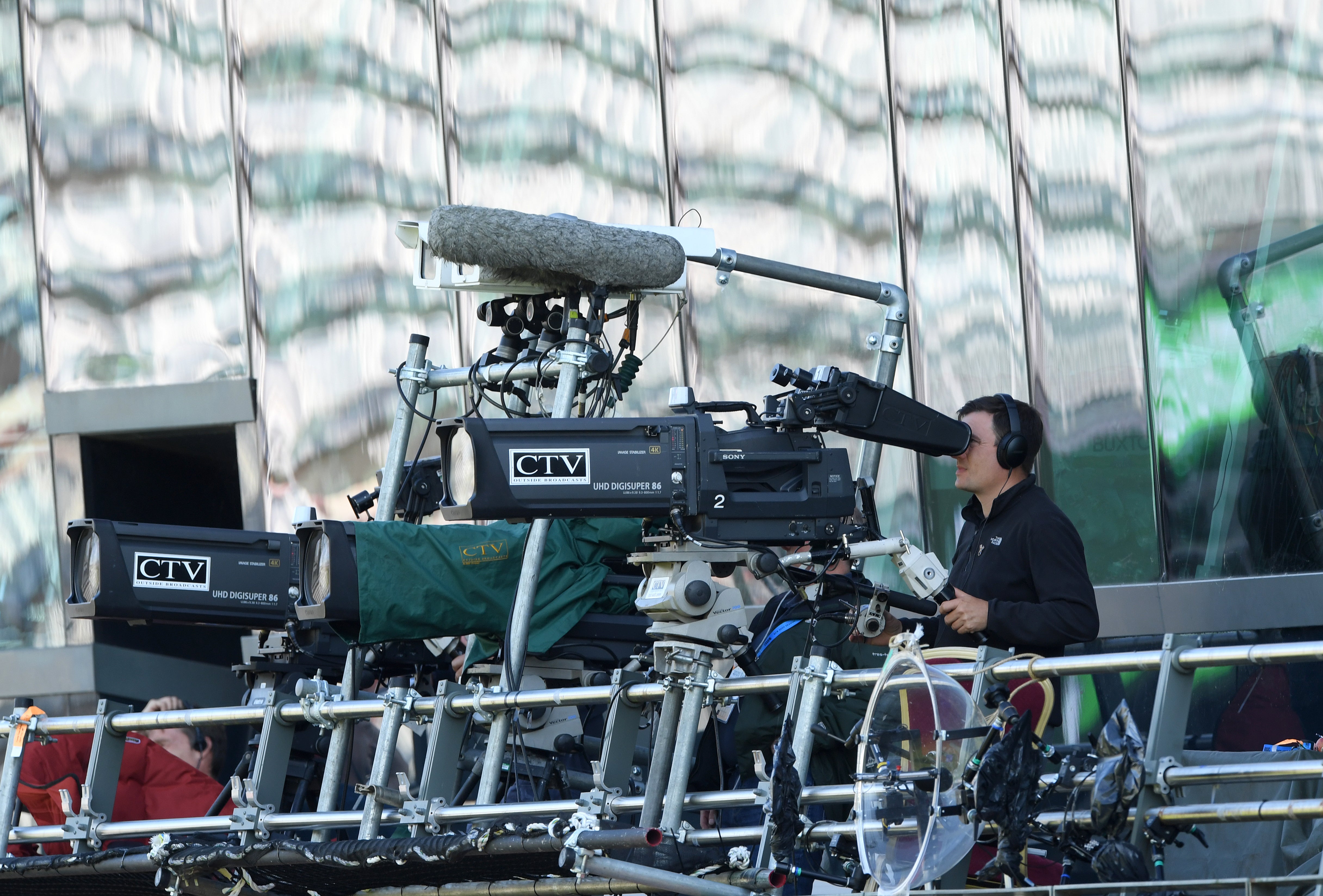 Sky cameras are dotted all around the ground to capture the action