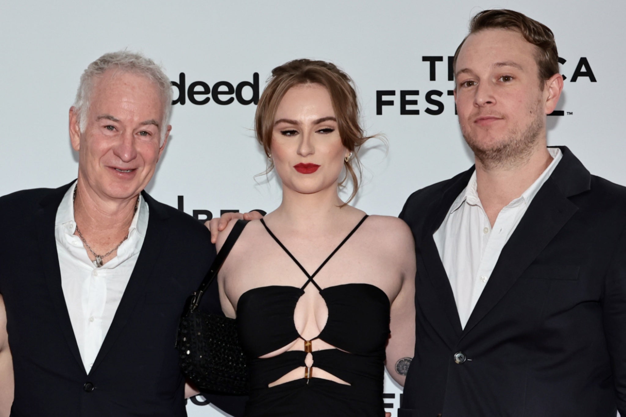 John McEnroe, Anna McEnroe, and Kevin McEnroe attend the ‘McEnroe’ premiere at the 2022 Tribeca Festival