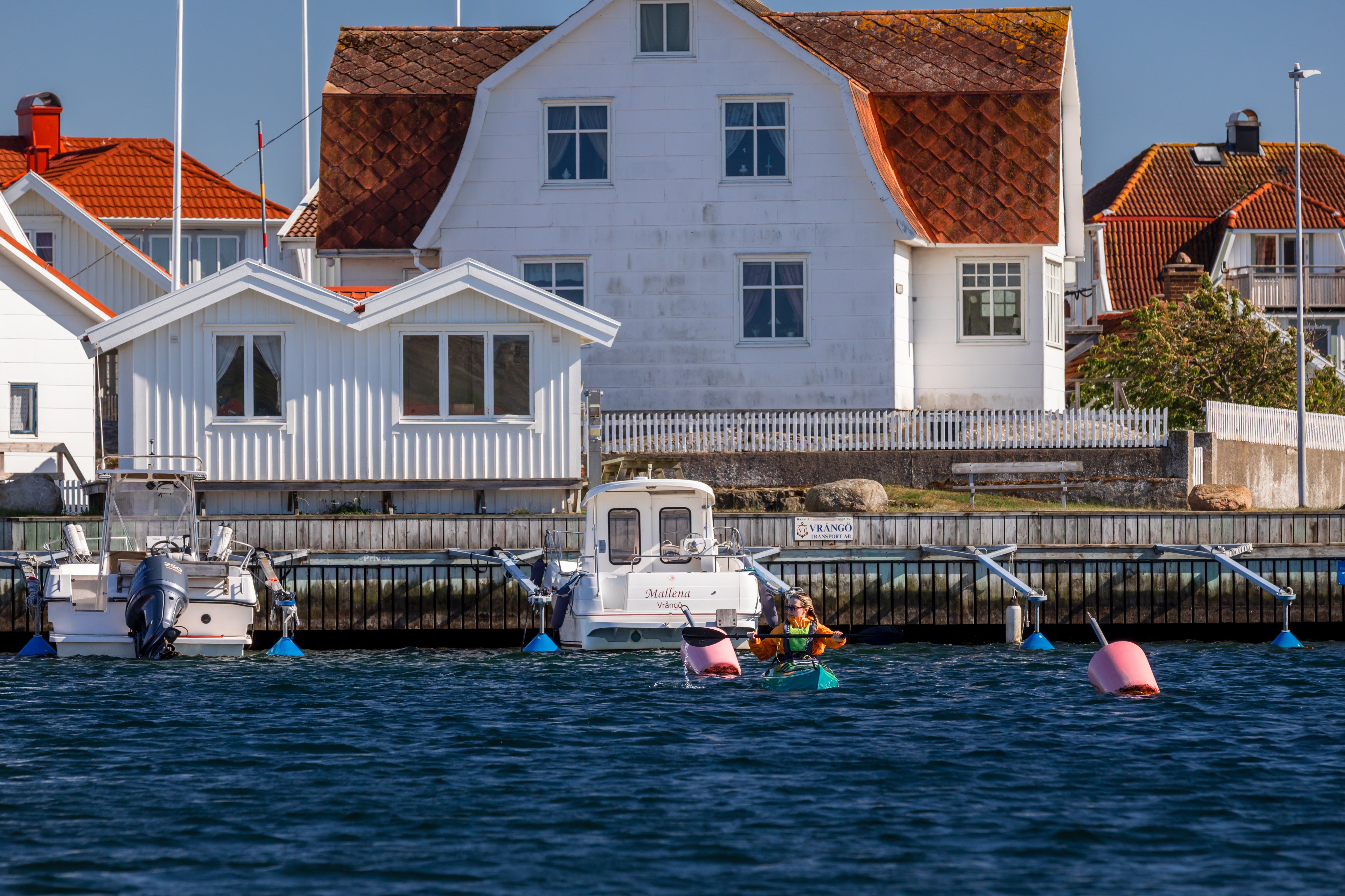 A paddle with the oystercatchers on Vrångö island