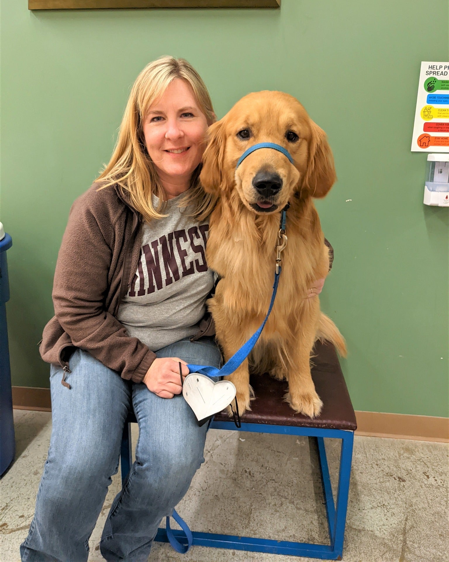 Melissa Hortman with her dog, Gilbert. Hortman and her husband Mark were shot dead on Saturday, and their dog was wounded