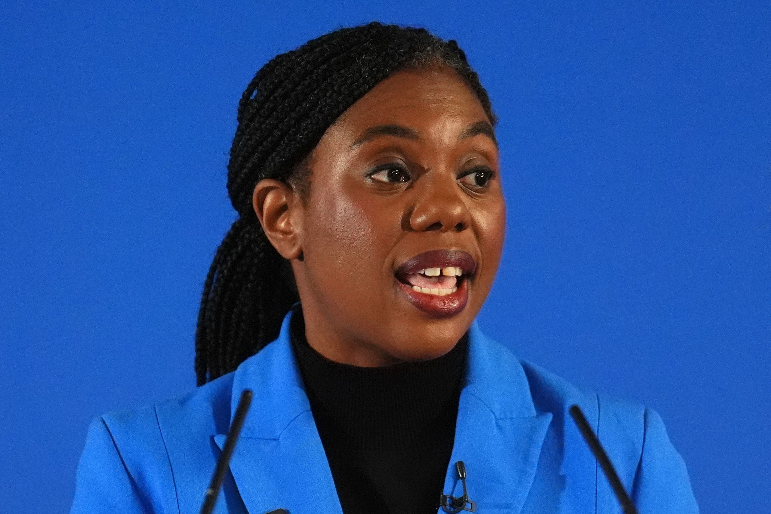 Kemi Badenoch attacked the home secretary over claims the Conservatives had failed to act on grooming gangs