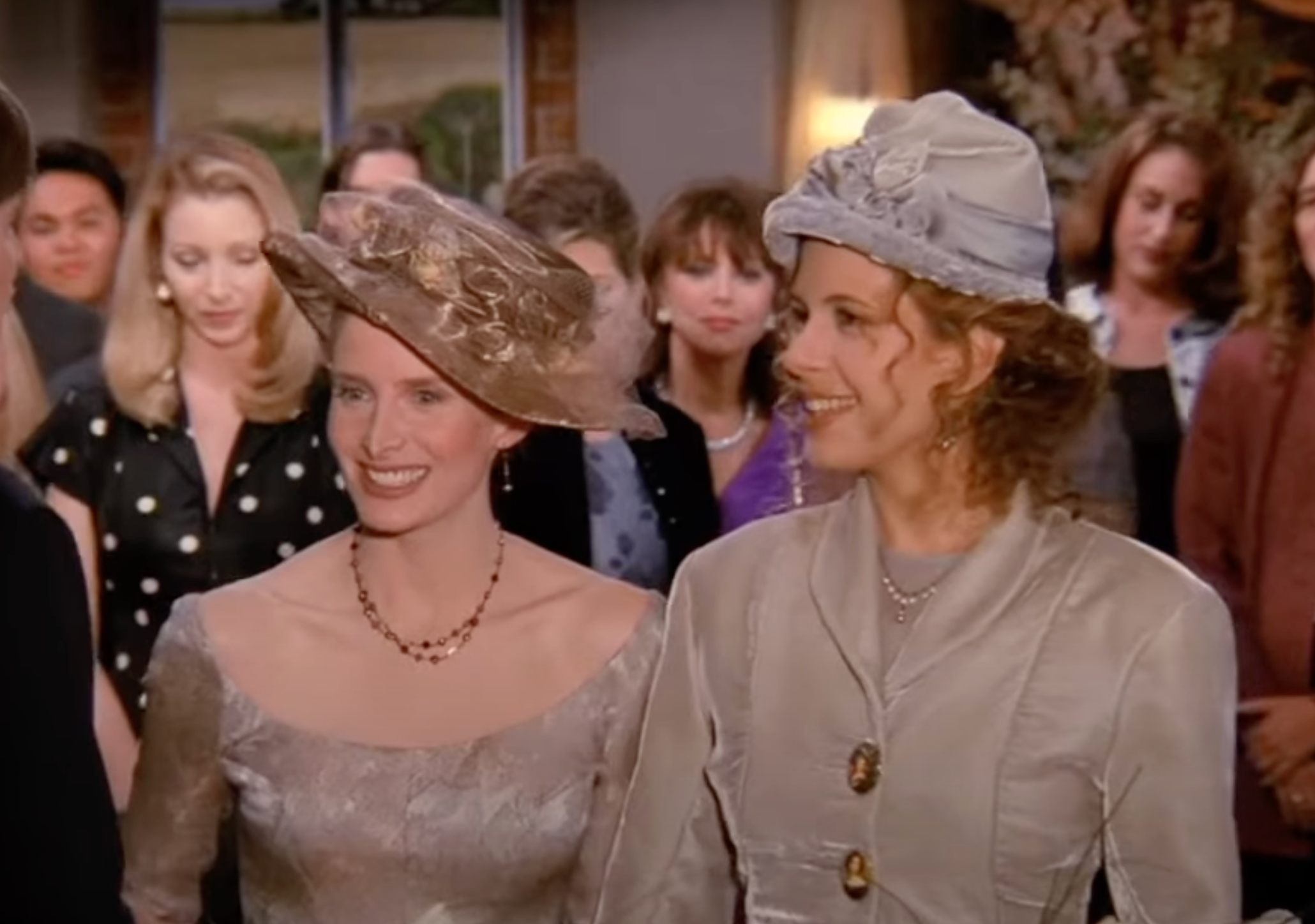 Jane Sibbett (left) and Jessica Hecht (right) starred as lesbian couple Carol and Susan in 'Friends'