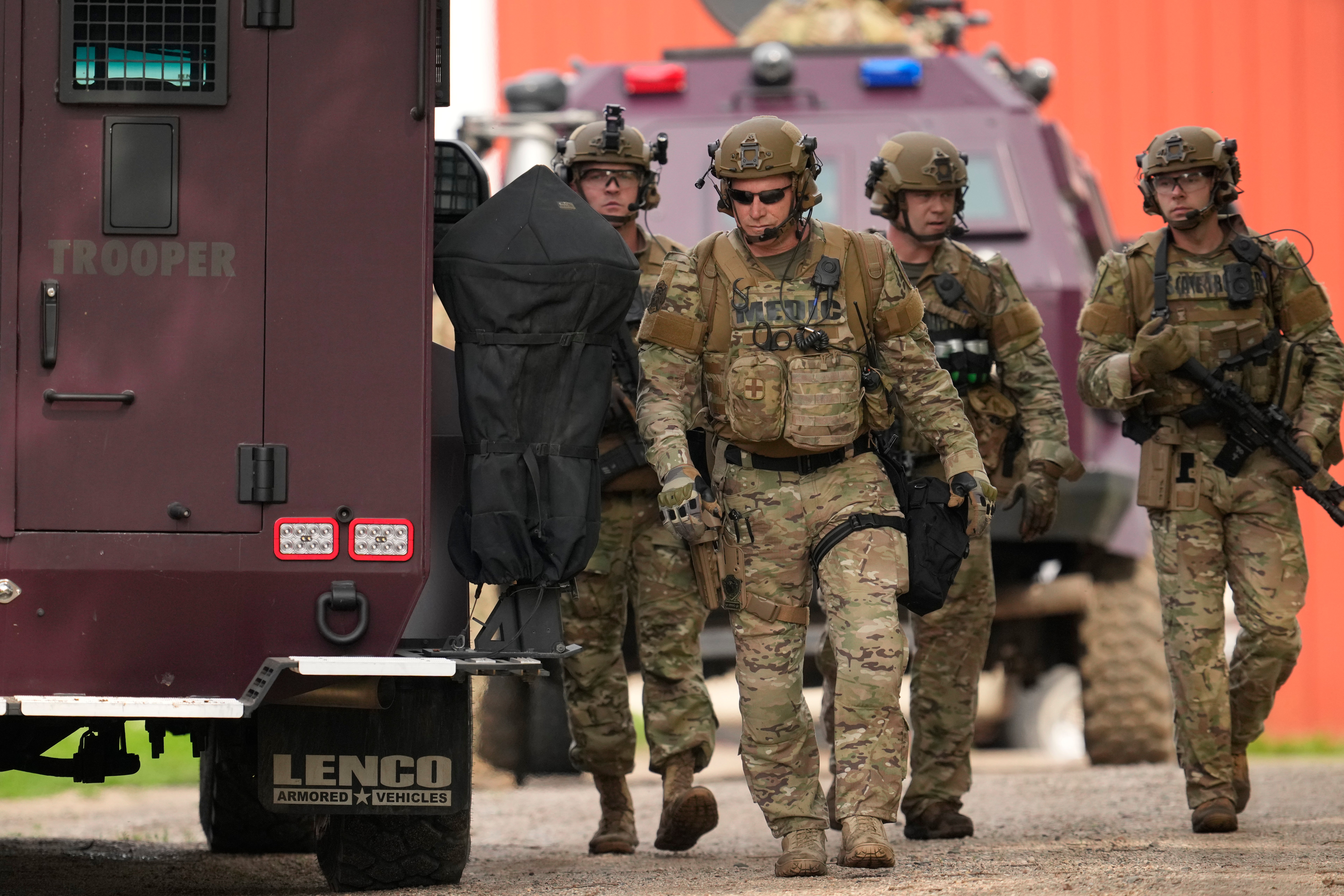 Several law enforcement agencies descended on Minnesota for what Brooklyn Park Police Chief called the ‘largest man-hunt in state history’ for the arrest of Vance Boelter on June 15