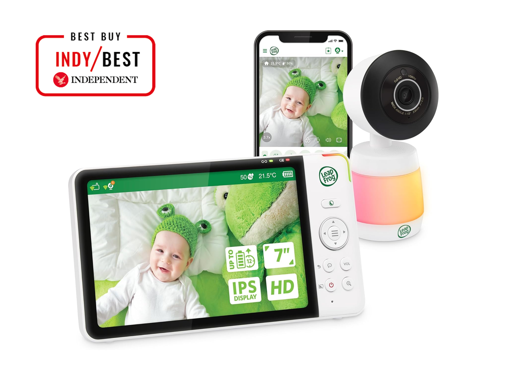 Best baby monitor IndyBest review LeapFrog smart wifi video baby monitor, LF4917HD