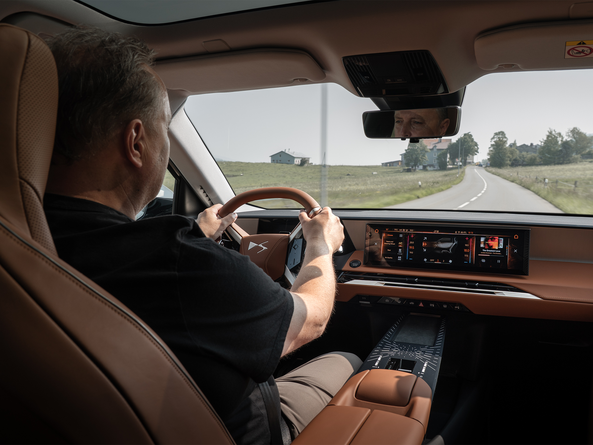 The16in infotainment unit is the same as you’ll find in a 3008 and Grandland