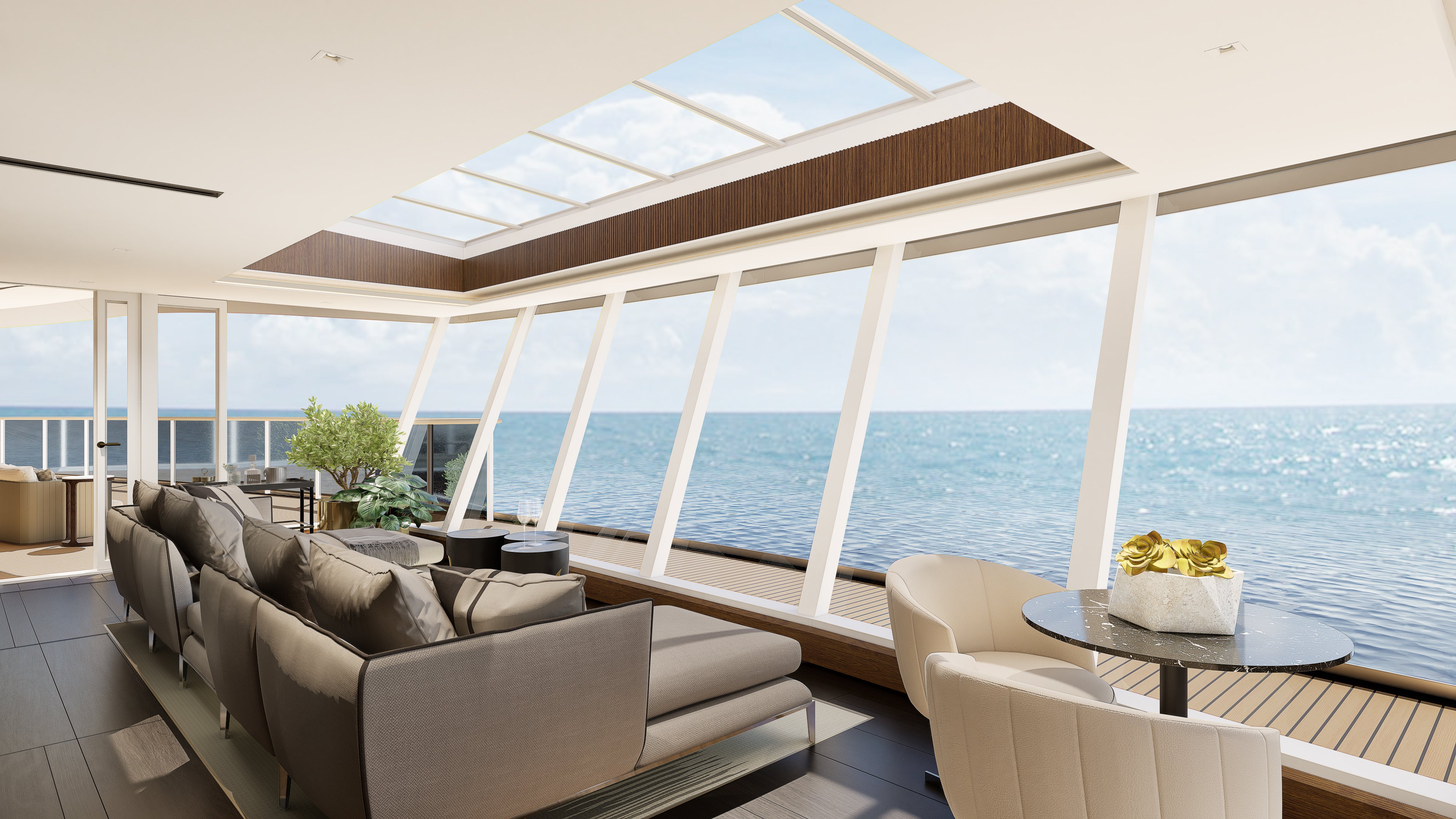 <p>Suite life: The Skyview Regent Suite will be the largest at sea</p>