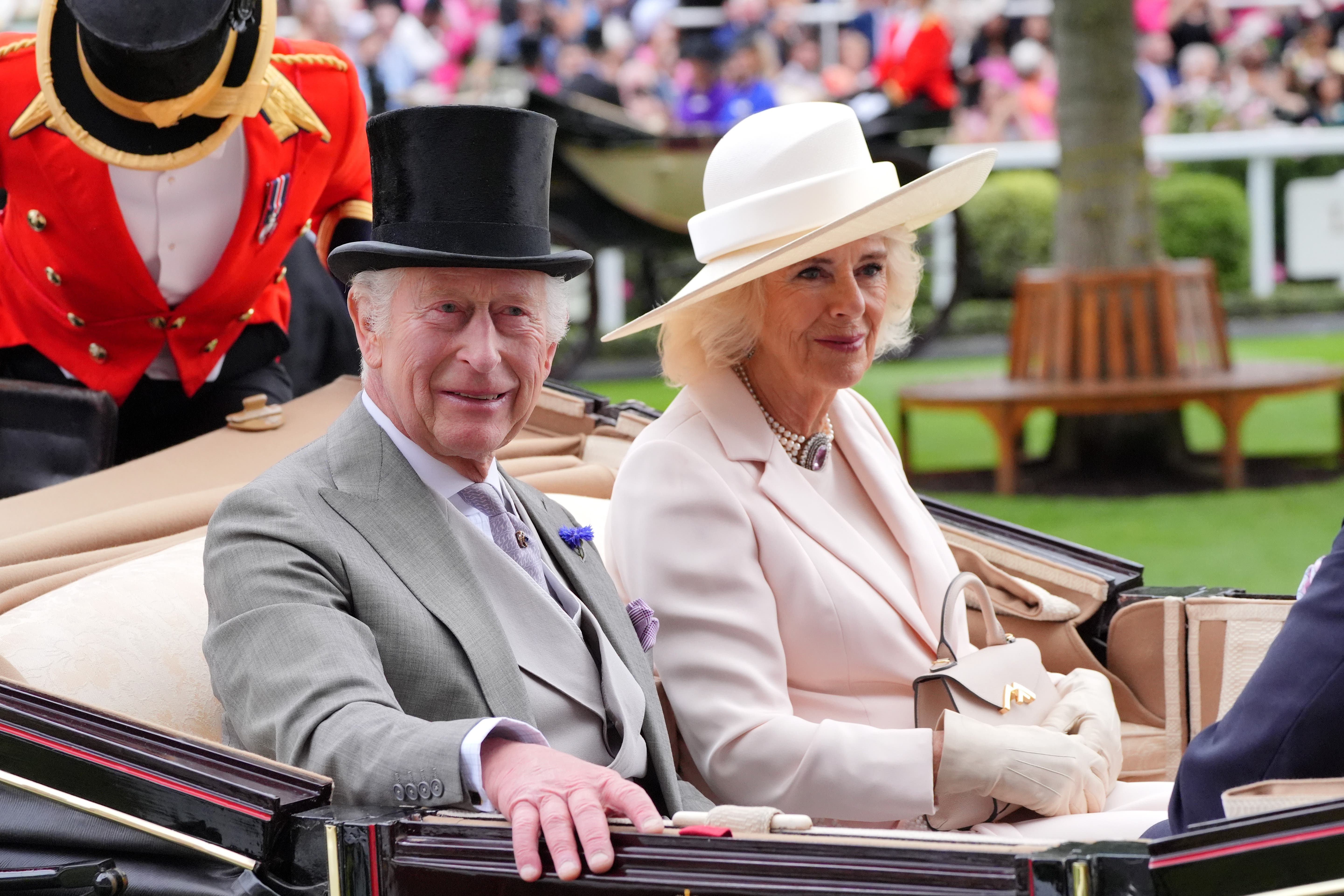 The King and Queen at Royal Ascot last year (Jonathan Brady/PA)