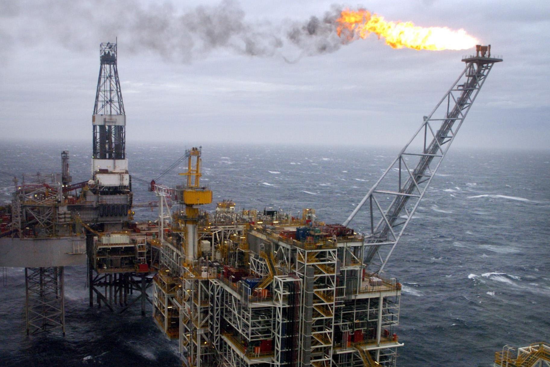 An oil rig in the North Sea (Danny Lawson/PA)