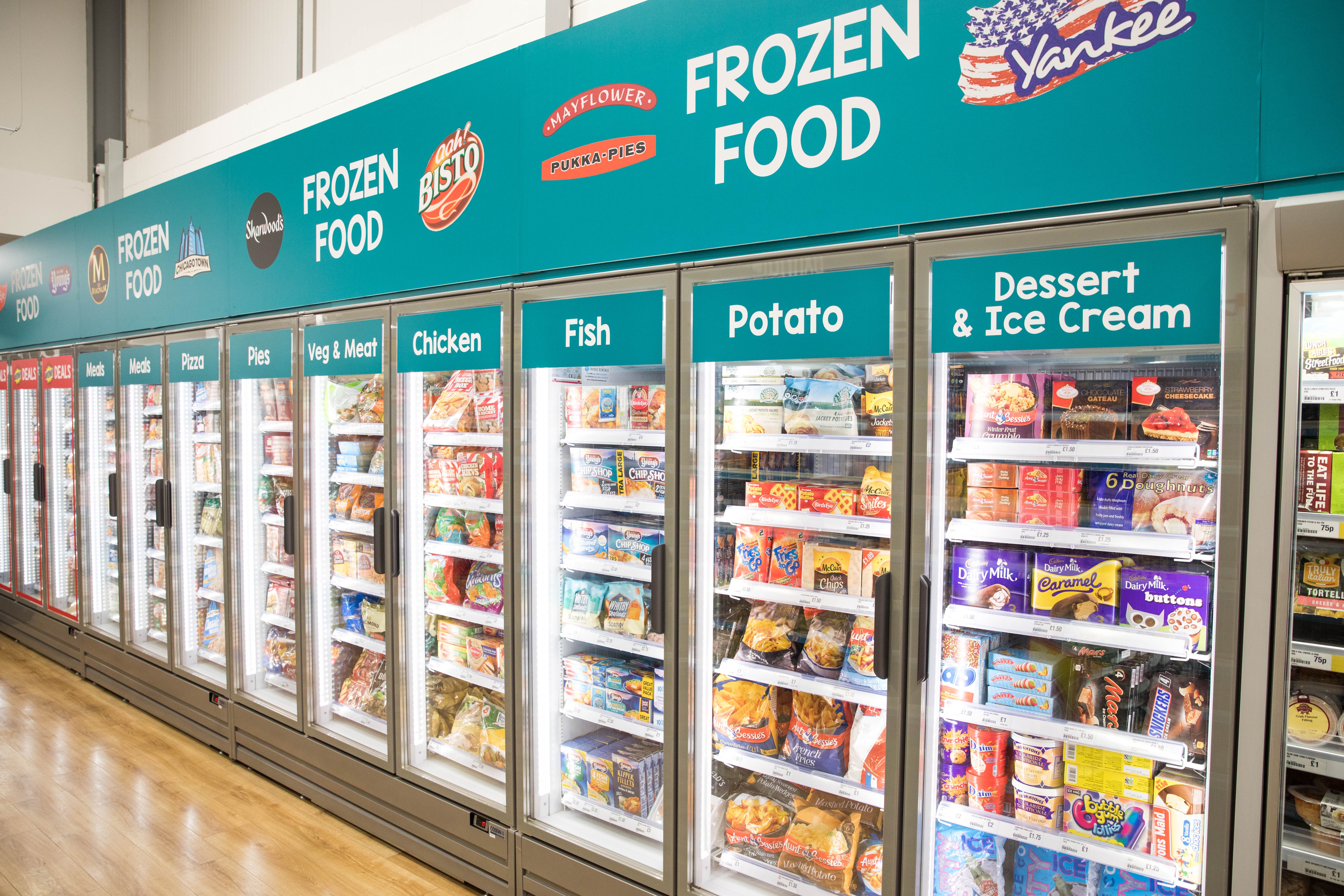 The retailer has said it will stop selling frozen food in stores (Poundland/PA)
