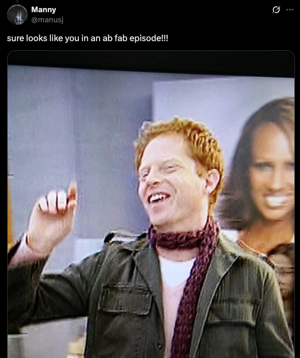 One fan spotted Jesse Tyler Ferguson’s brief appearance in ‘Absolutely Fabulous’ season four