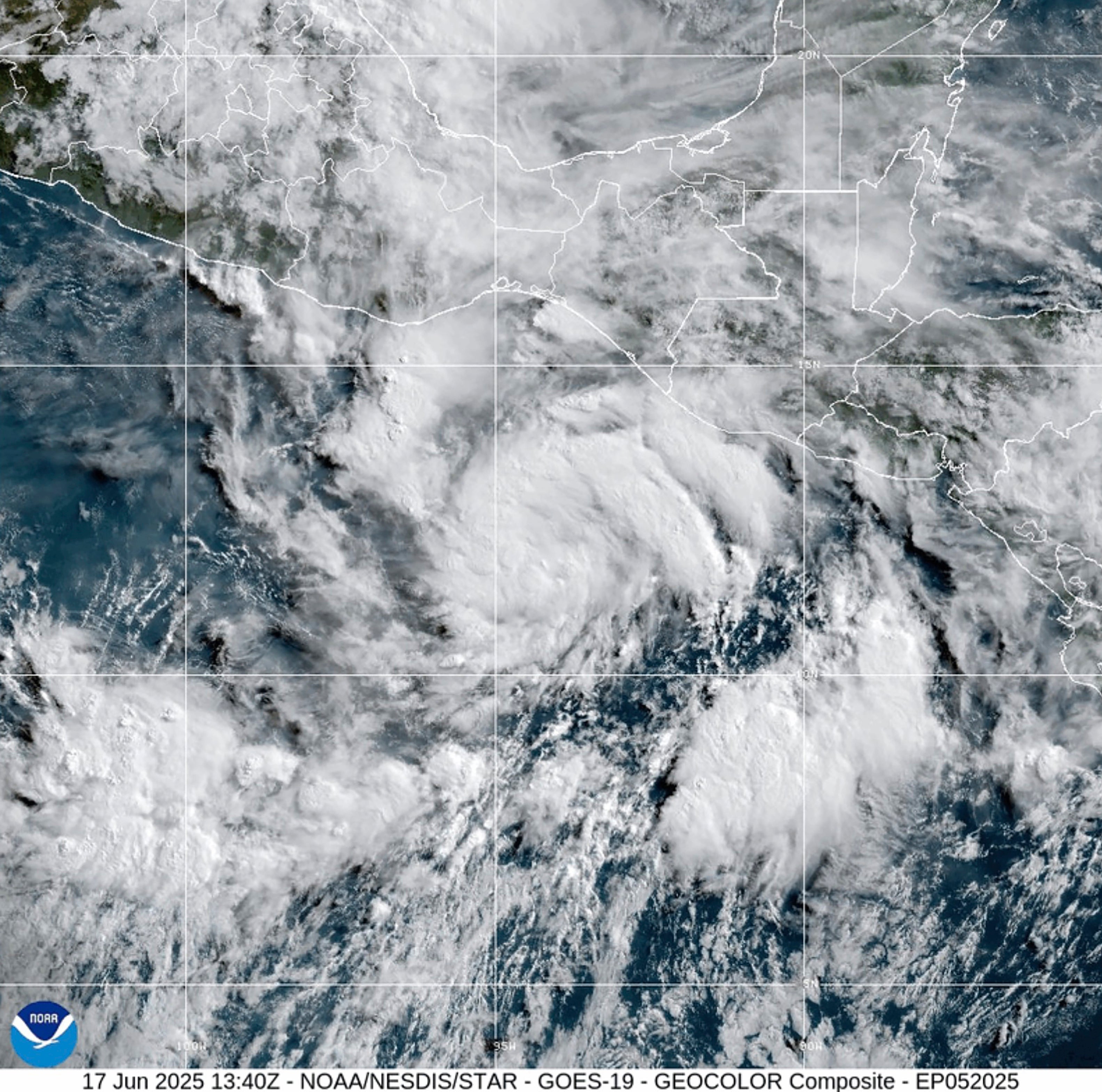 The U.S. National Hurricane Center says Tropical Storm Erick has formed in the Pacific Ocean near southern Mexico