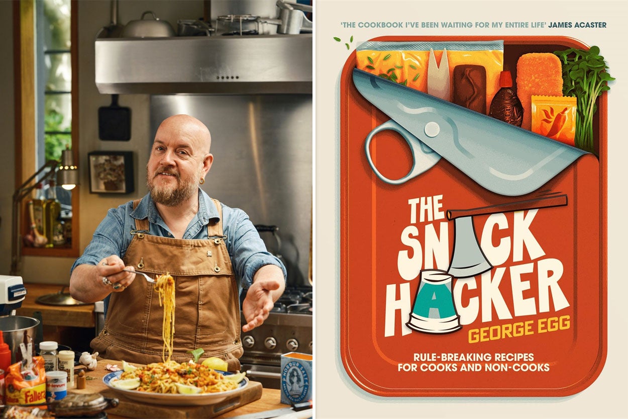George Egg with his fish finger spaghetti – one of the madcap mash-ups that made him Instagram’s snack king
