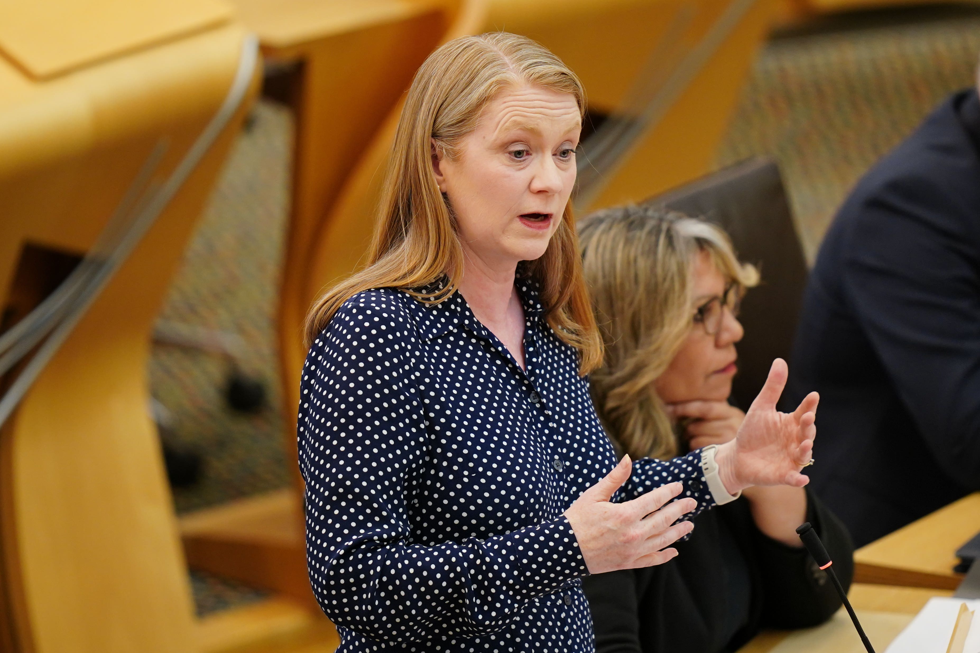 The Social Justice Secretary addressed MSPs (Jane Barlow/PA)