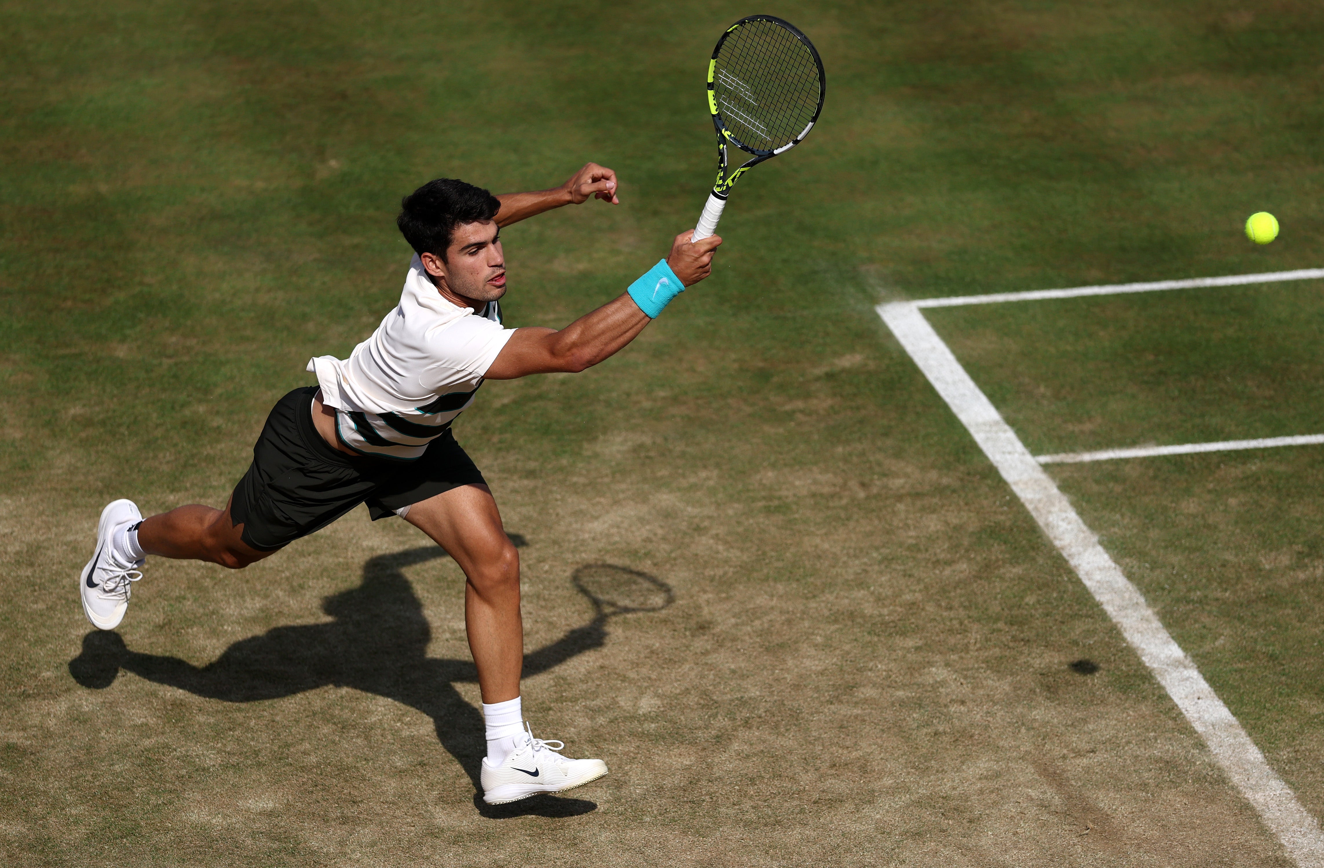 Alcaraz was playing his first match since his sensational French Open triumph