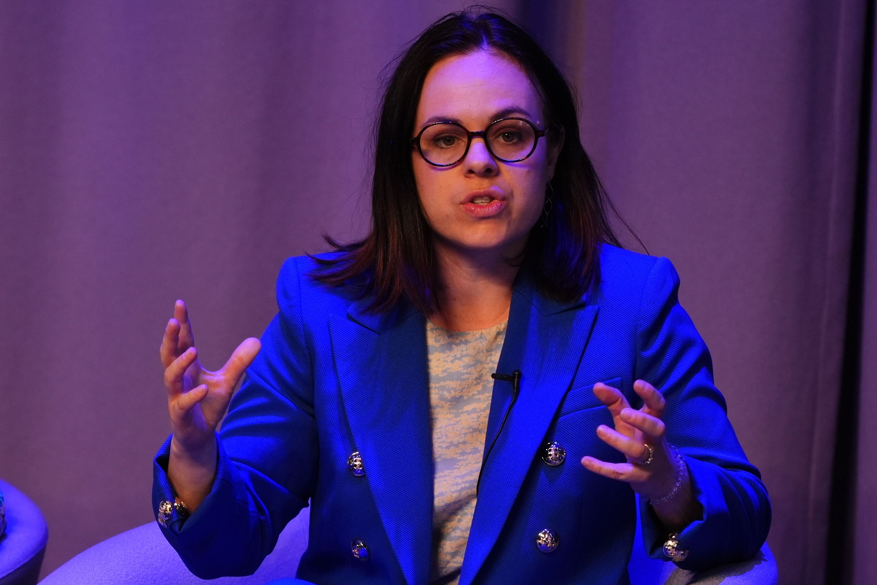 Deputy First Minister of Scotland Kate Forbes at the Scotland 2050 conference, at the Assembly Rooms in Edinburgh (Andrew Milligan/PA)
