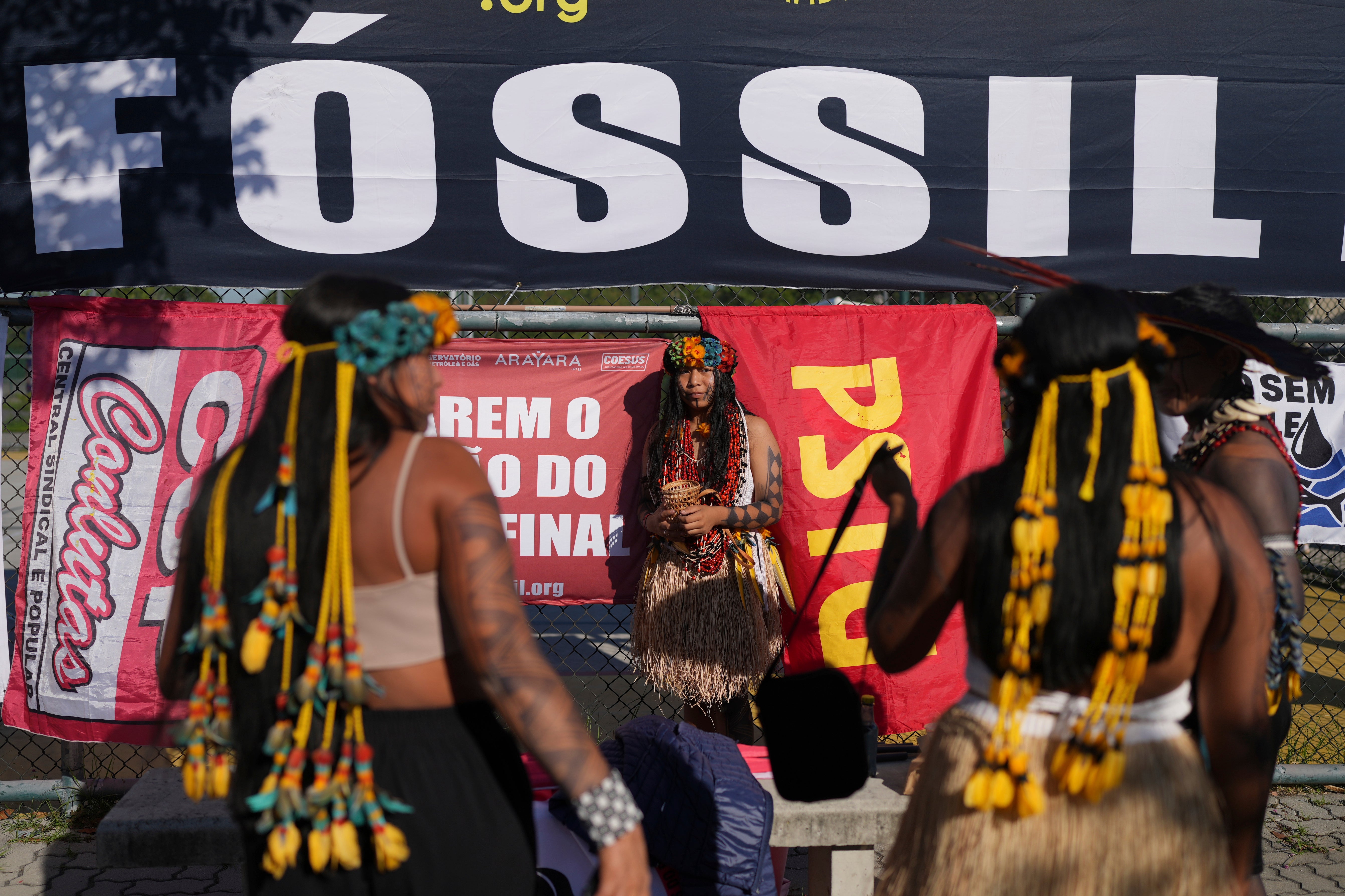 Brazil Amazon Oil Protest