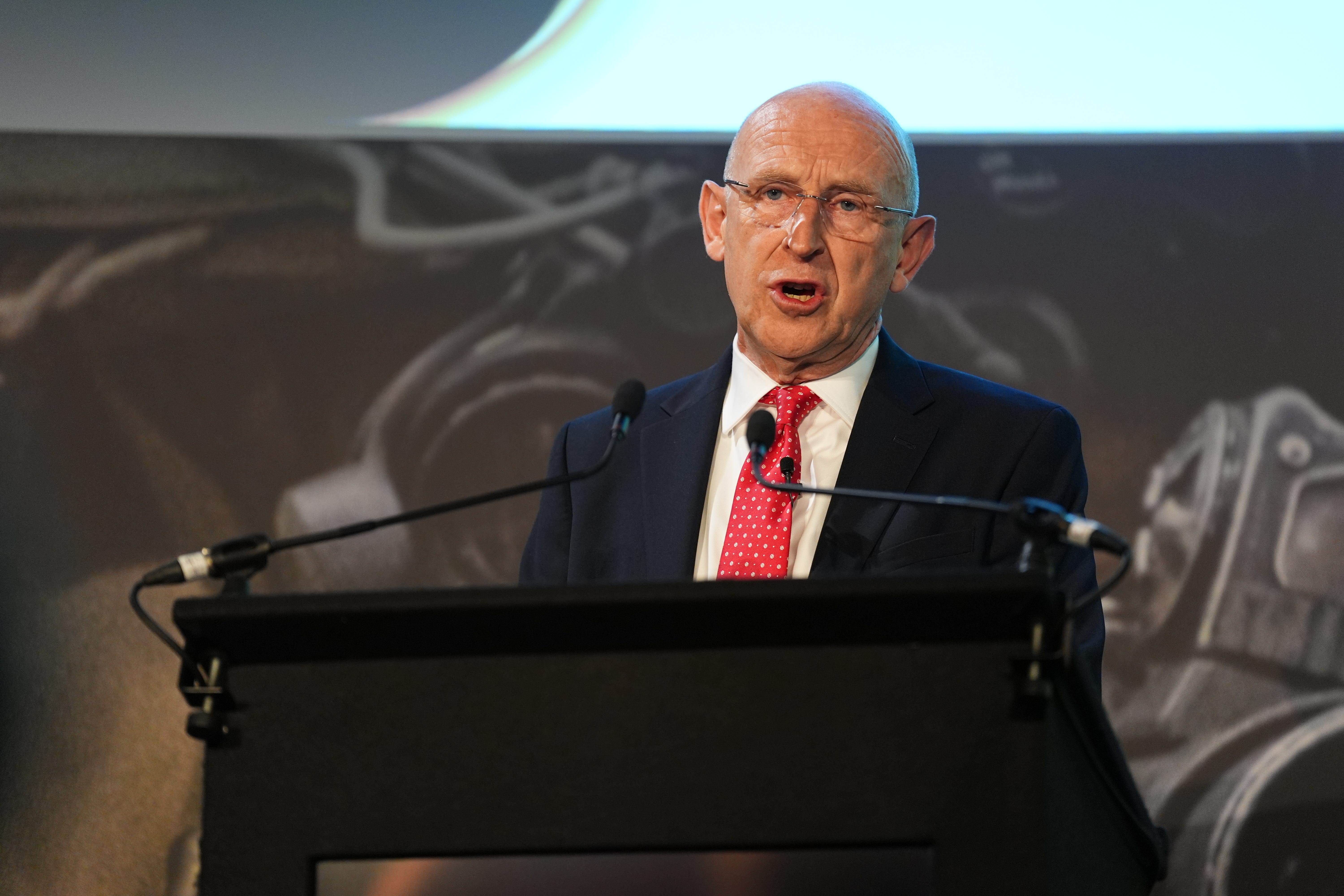 The Defence Secretary was speaking at a Royal United Services Institute conference in central London (Lucy North/PA)