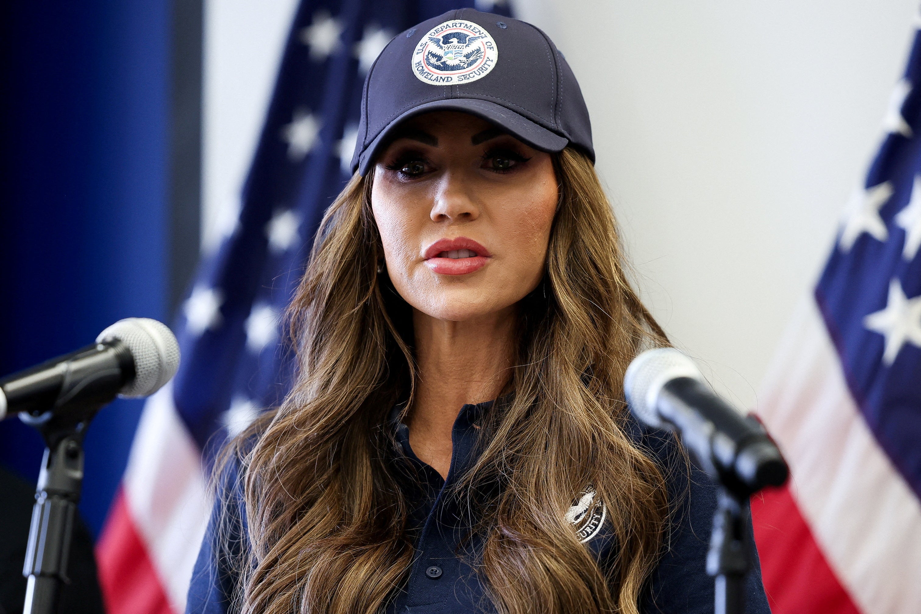 Kristi Noem rushed to hospital in an ambulance after allergic reaction, DHS says