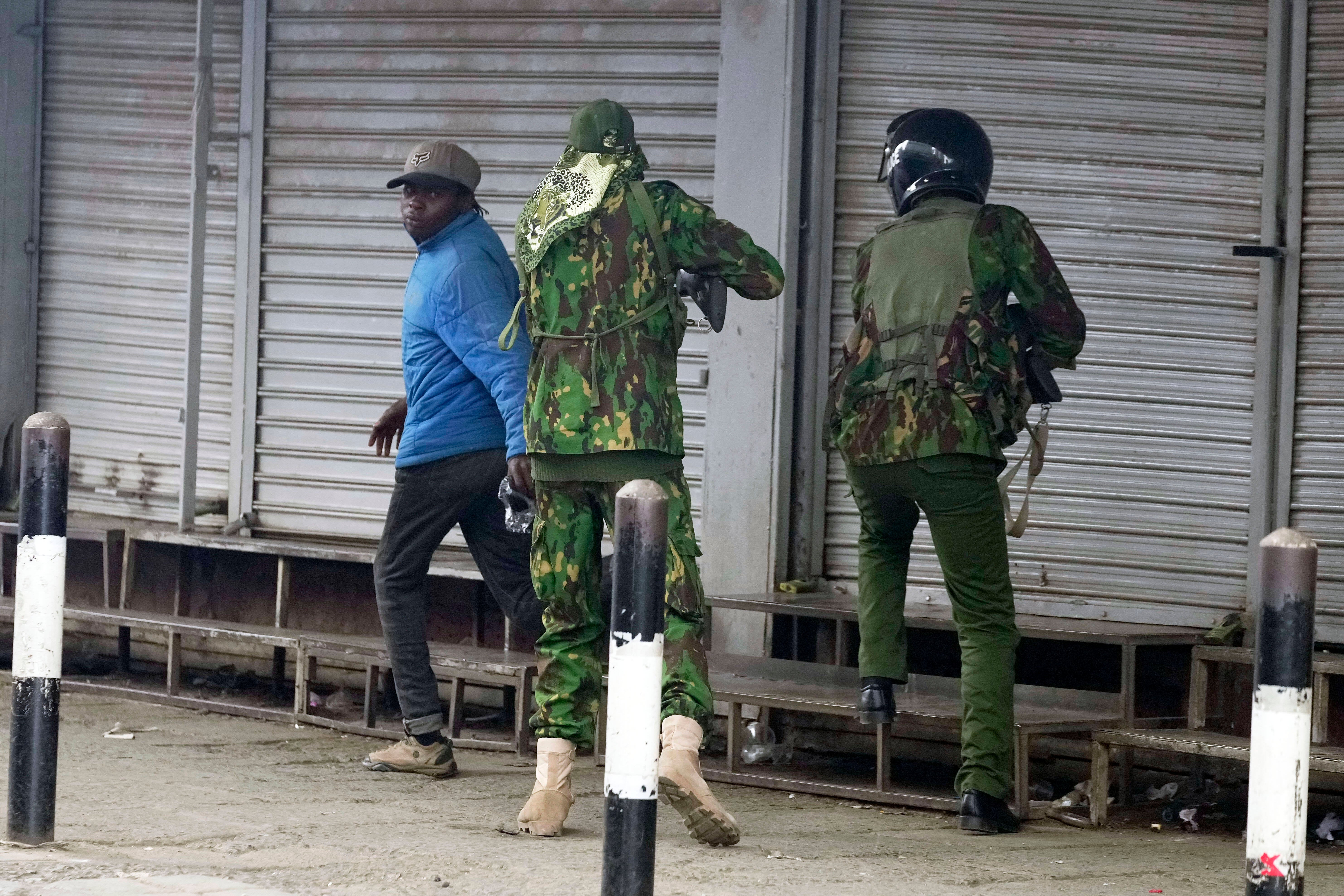 Kenya Police Shooting Photos