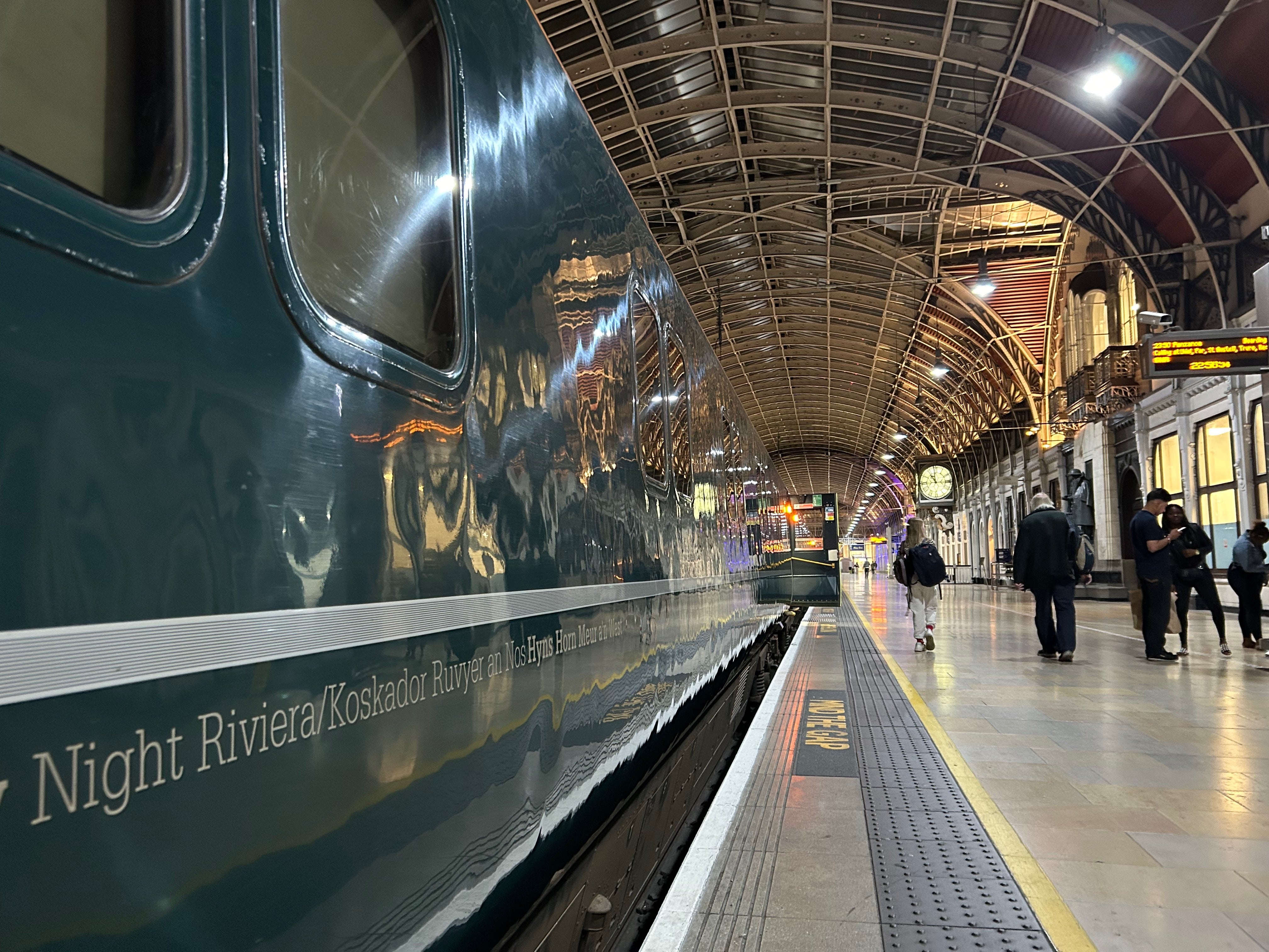 GWR’s Night Riviera sleeper train departs from London Paddington