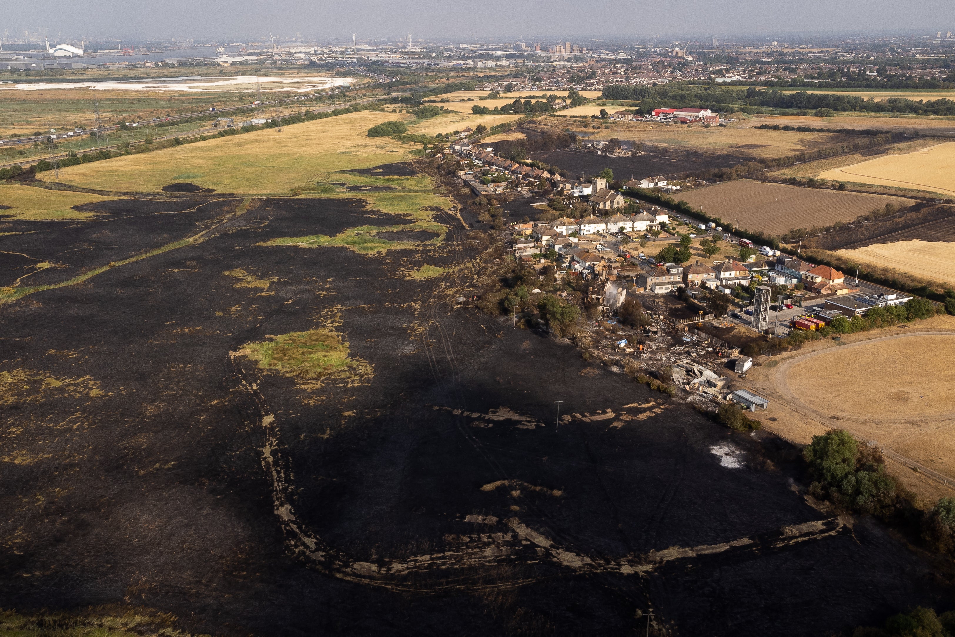 The record 40C temperatures in July 2022 sparked destructive wildfires in London