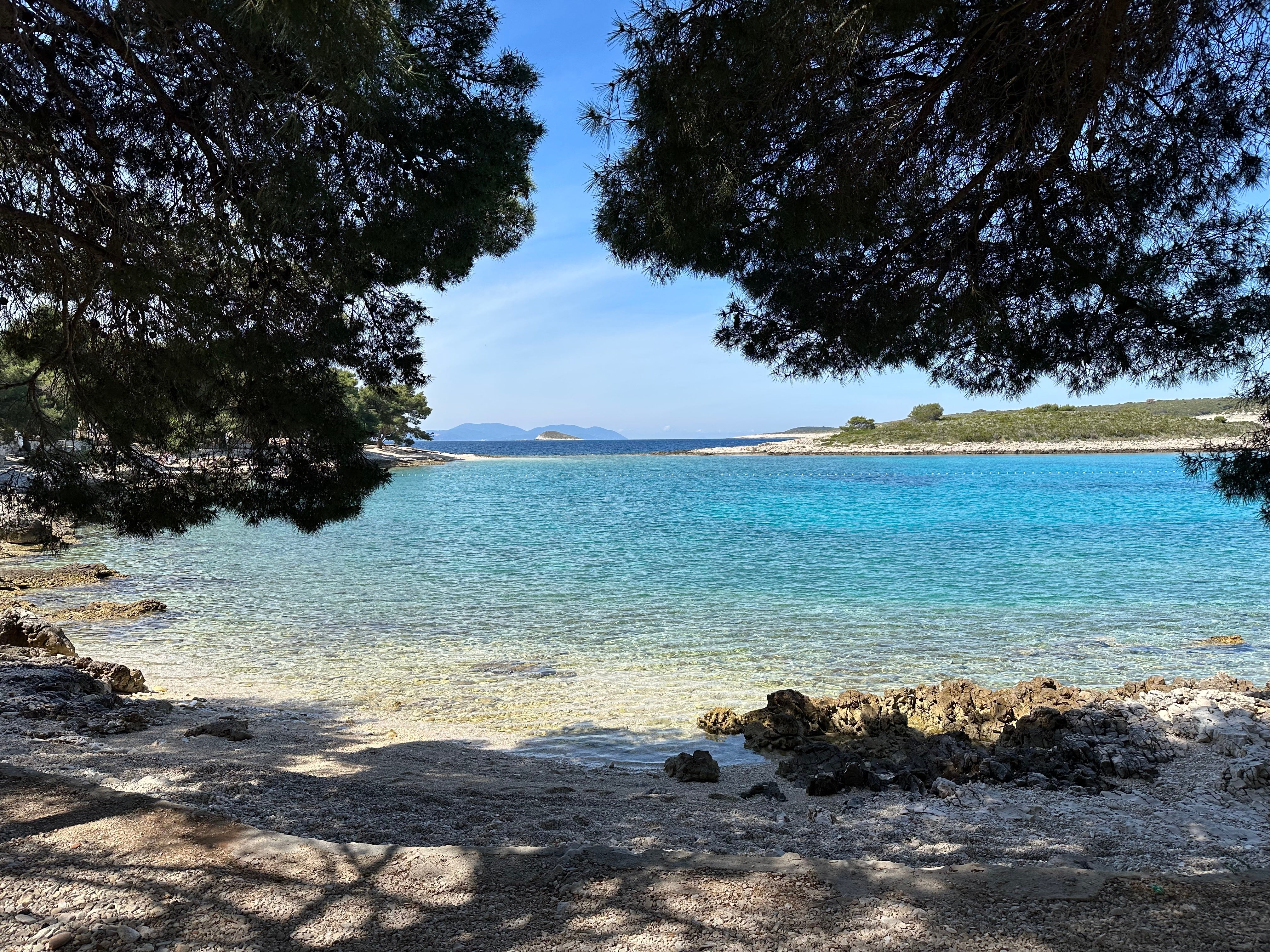 After the race, Joanna headed to the tiny Pakleni Islands for some relaxation on the beach