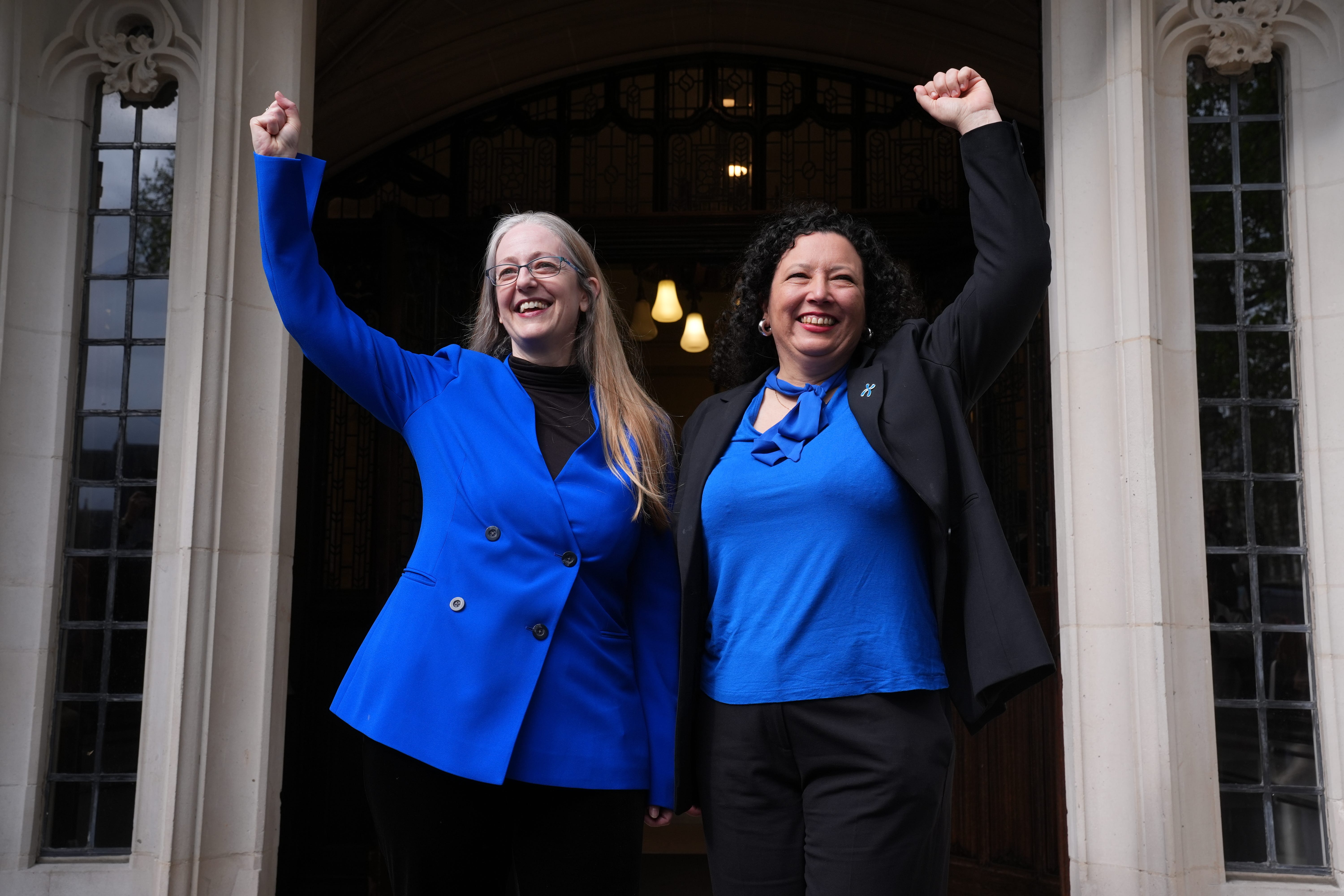 Maya Forstater (right) said the government is dragging its feet (Lucy North/PA)