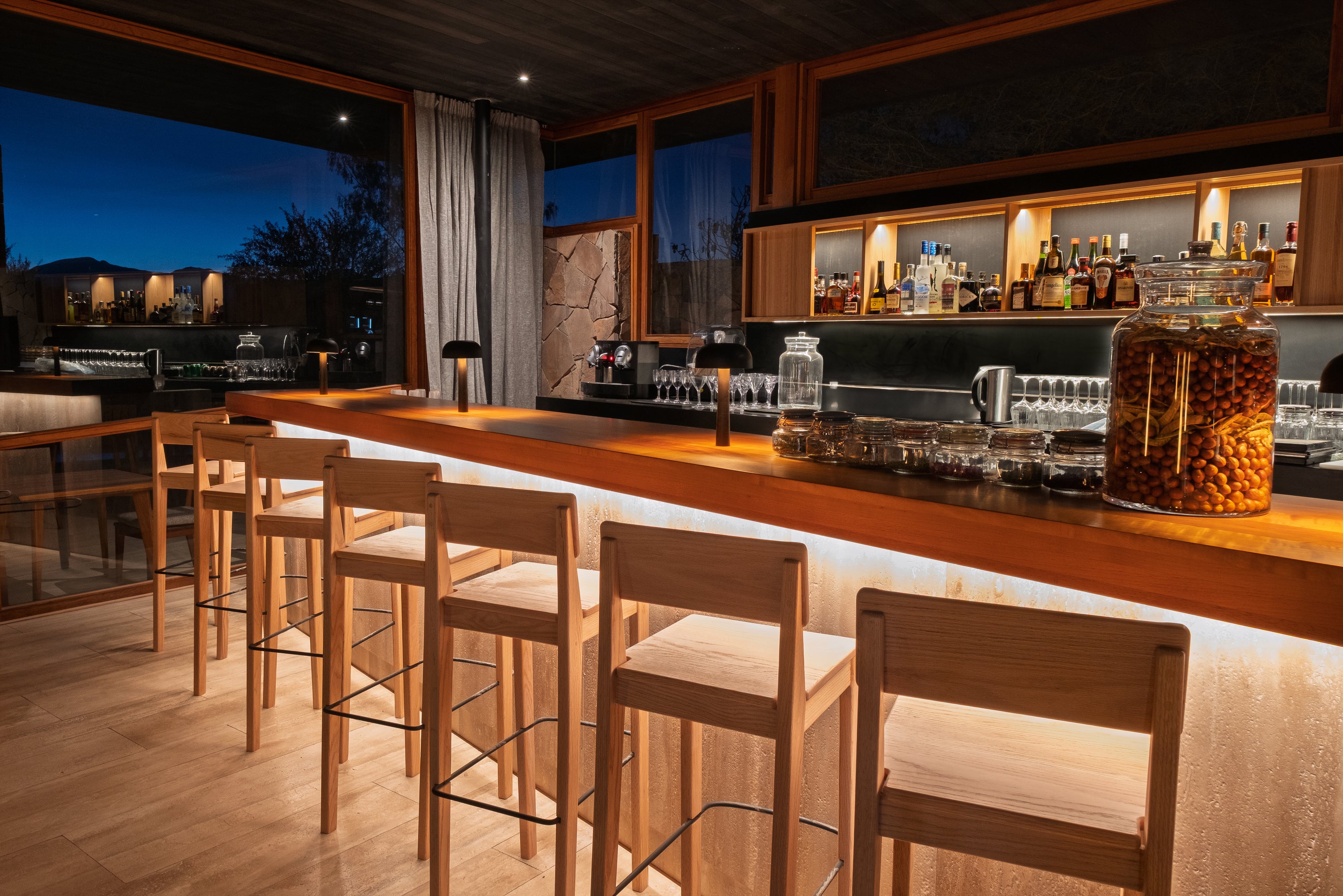 The bar at Tierra Atacama.