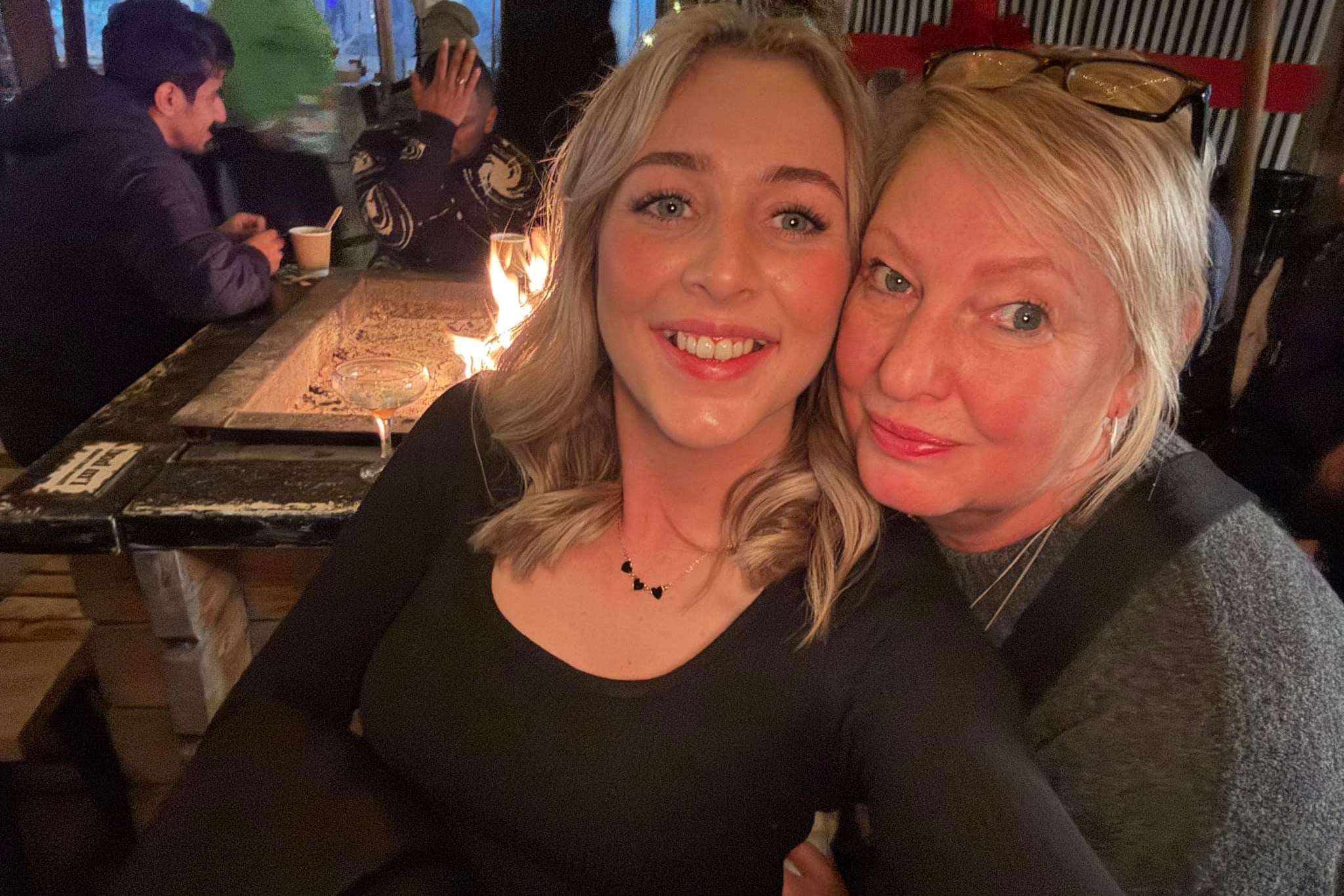 Yvonne Ford (right) fell ill just a fortnight ago, yet she contracted rabies in February after contact with a stray dog in Morocco