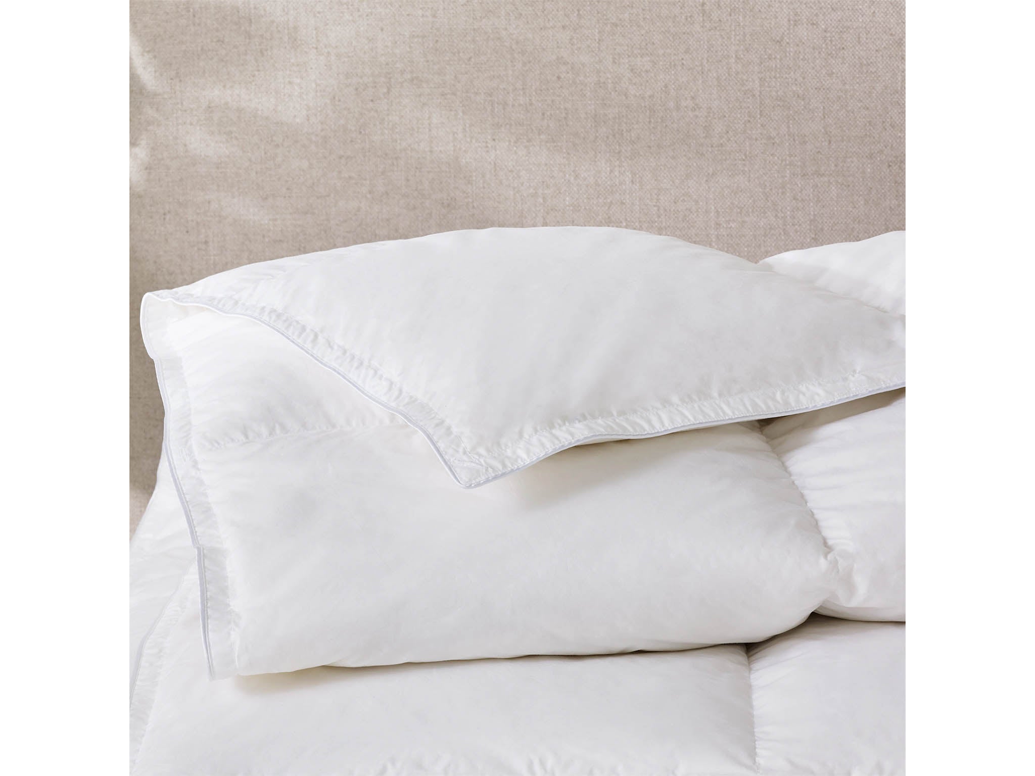 Best summer duvets IndyBest review The White Company luxury Pyrenean goose down duvet