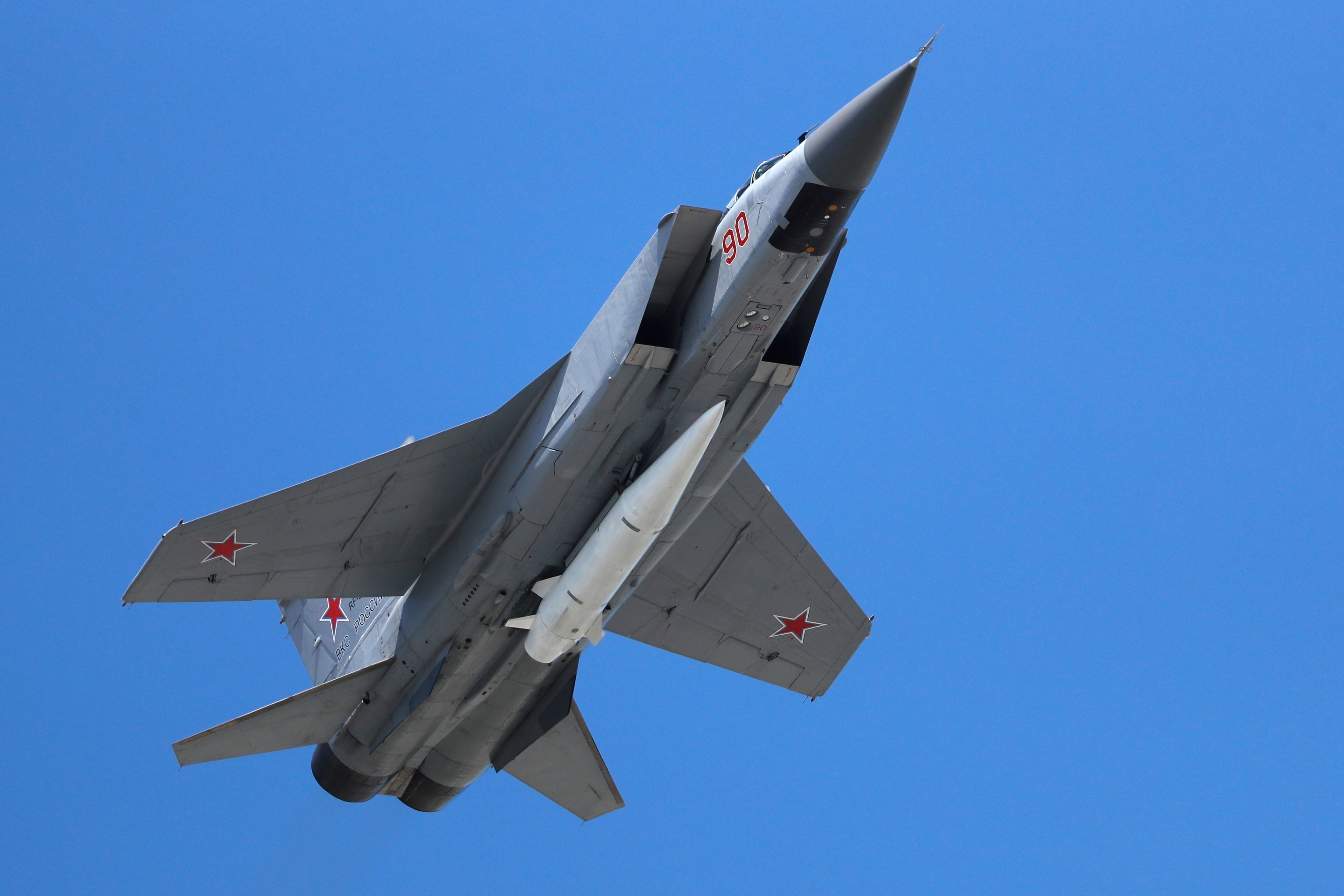 A Russian Air Force MiG-31K jet