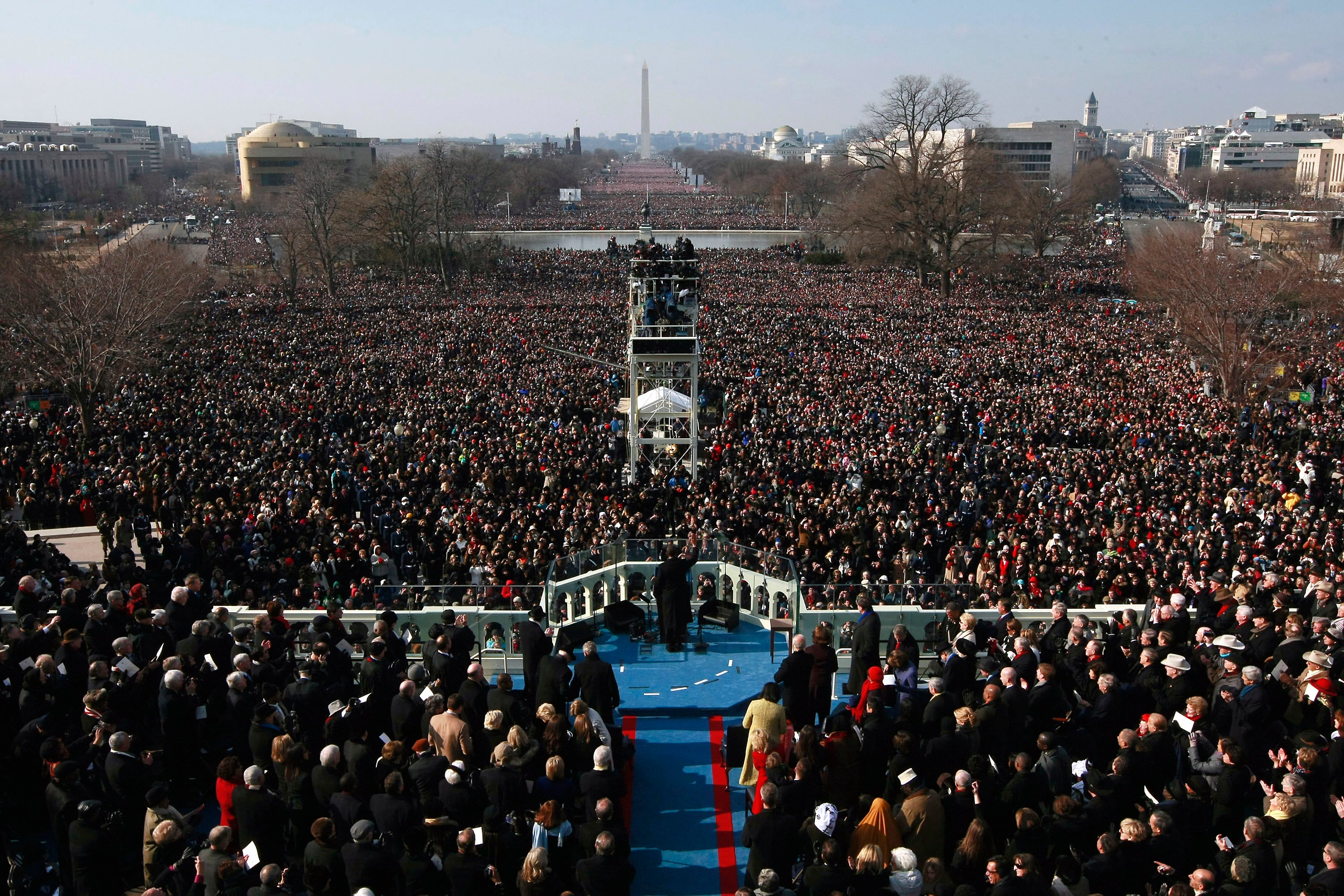 Obama was inaugurated on January 20, 2009, after winning the 2008 election