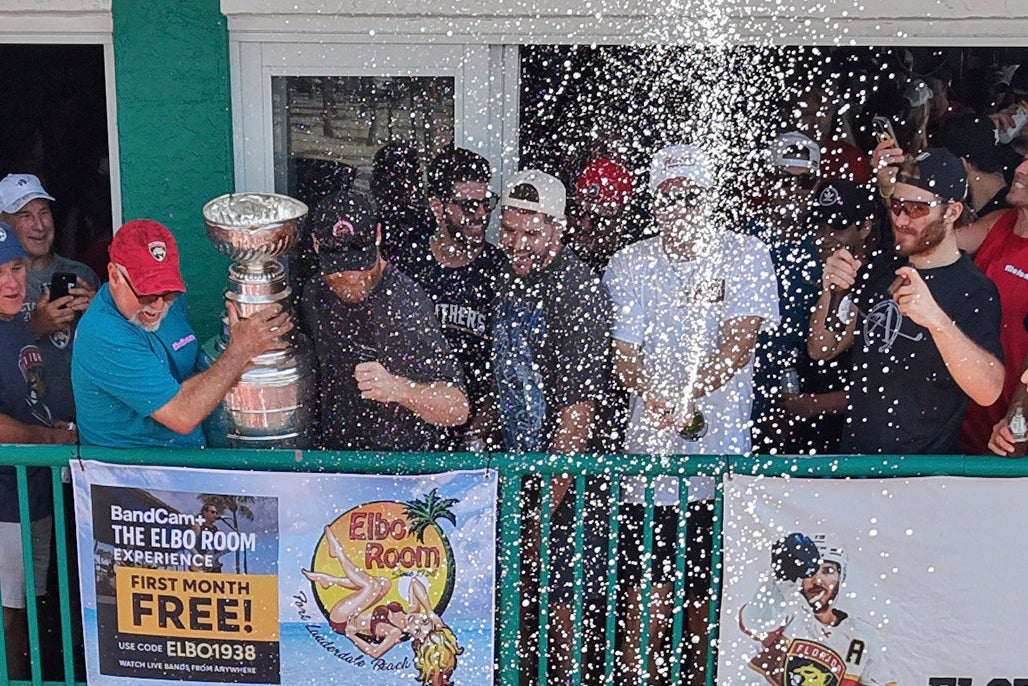 Panthers Stanley Cup Damaged Hockey