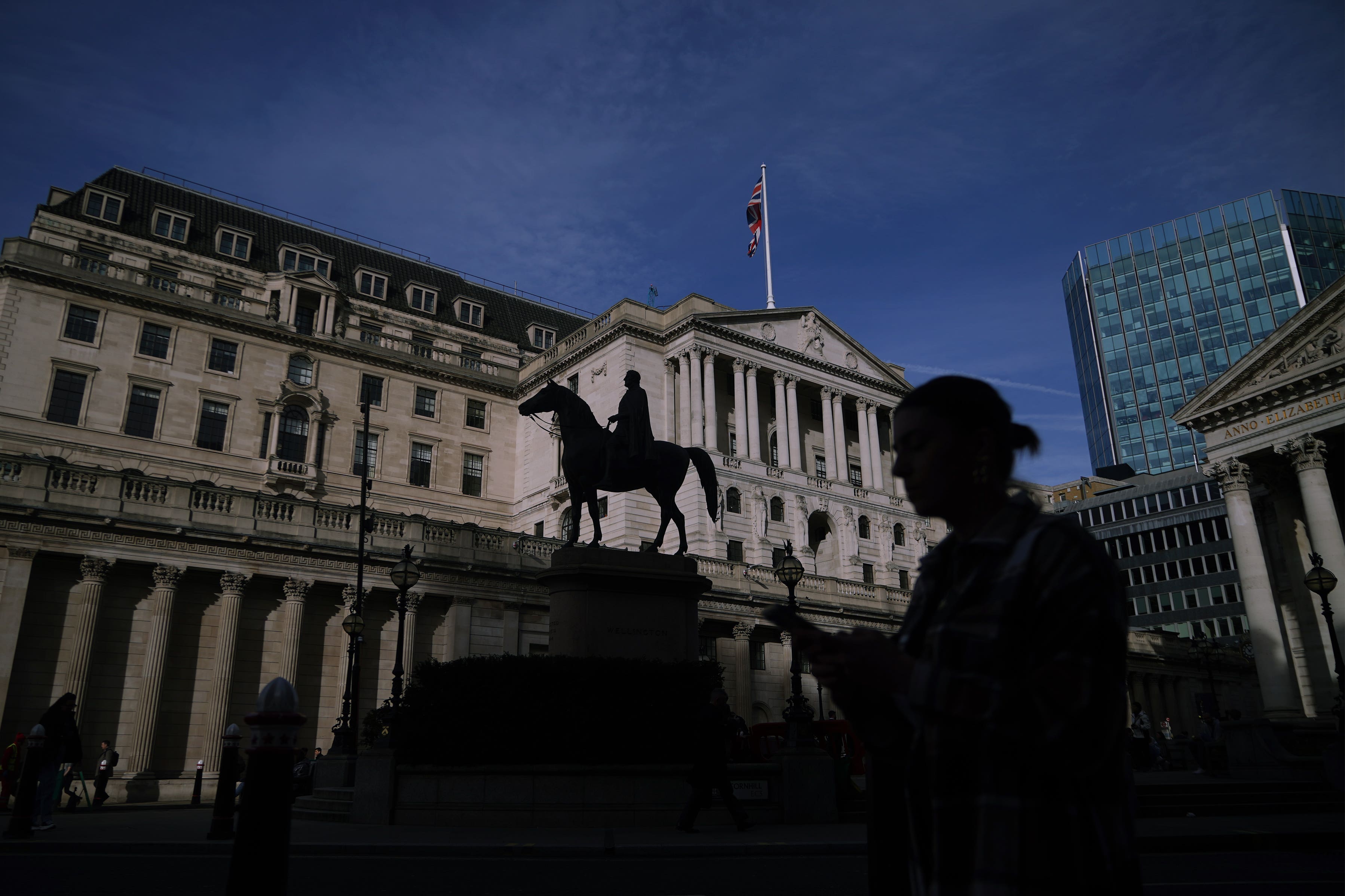 The Bank of England in the City of London (Yui Mok/PA)