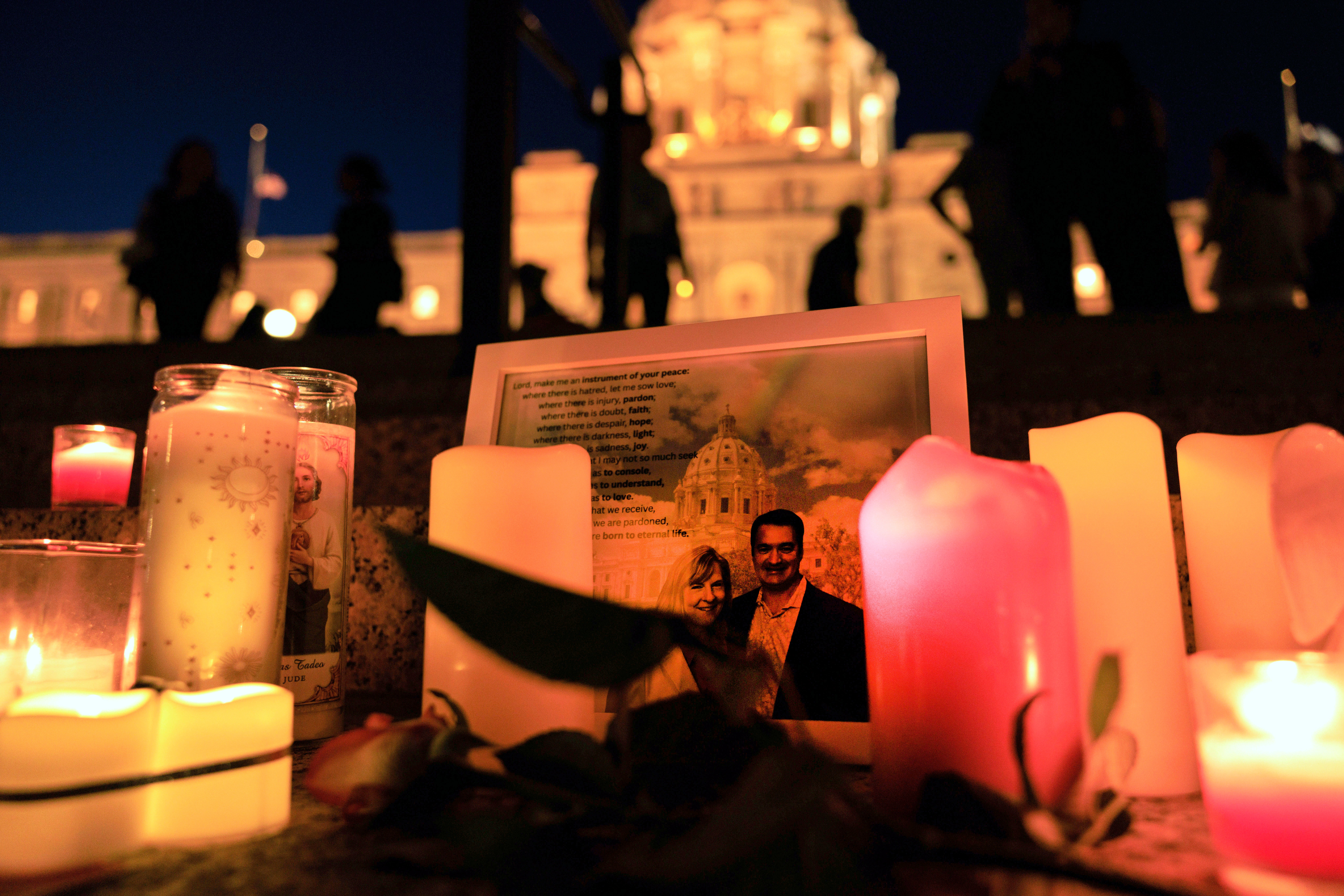 APTOPIX Minnesota Lawmakers Shot Vigil