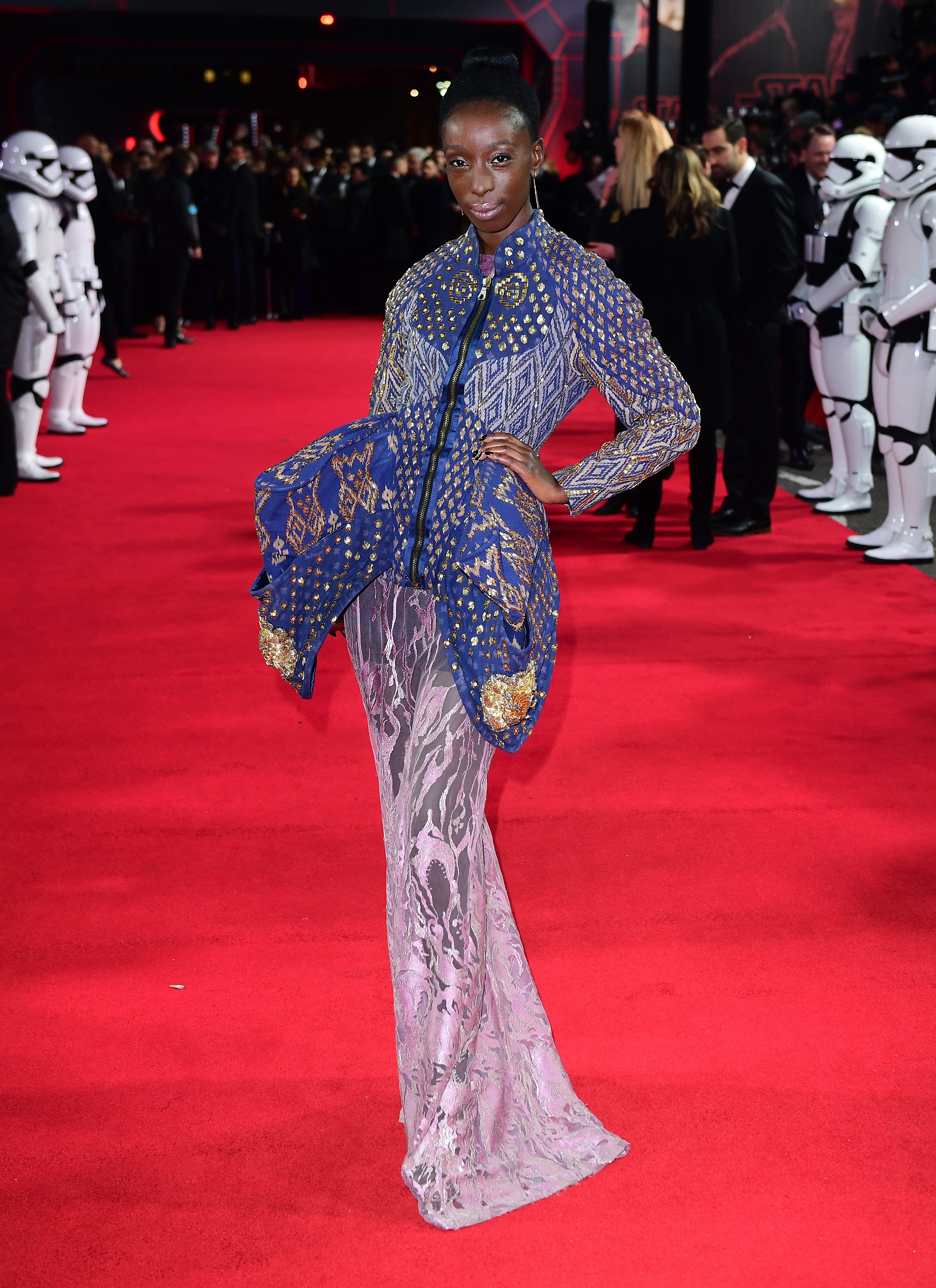 Olumide at the European premiere of Star Wars: The Last Jedi (Ian West/PA)