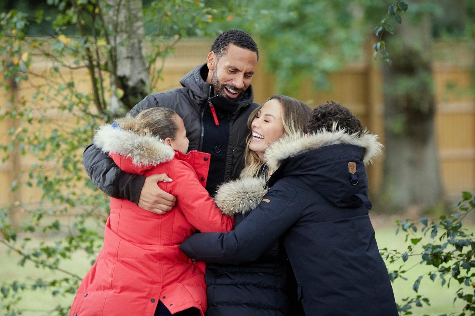 Rio Ferdinand and his kids (Dan Kennedy/PA)