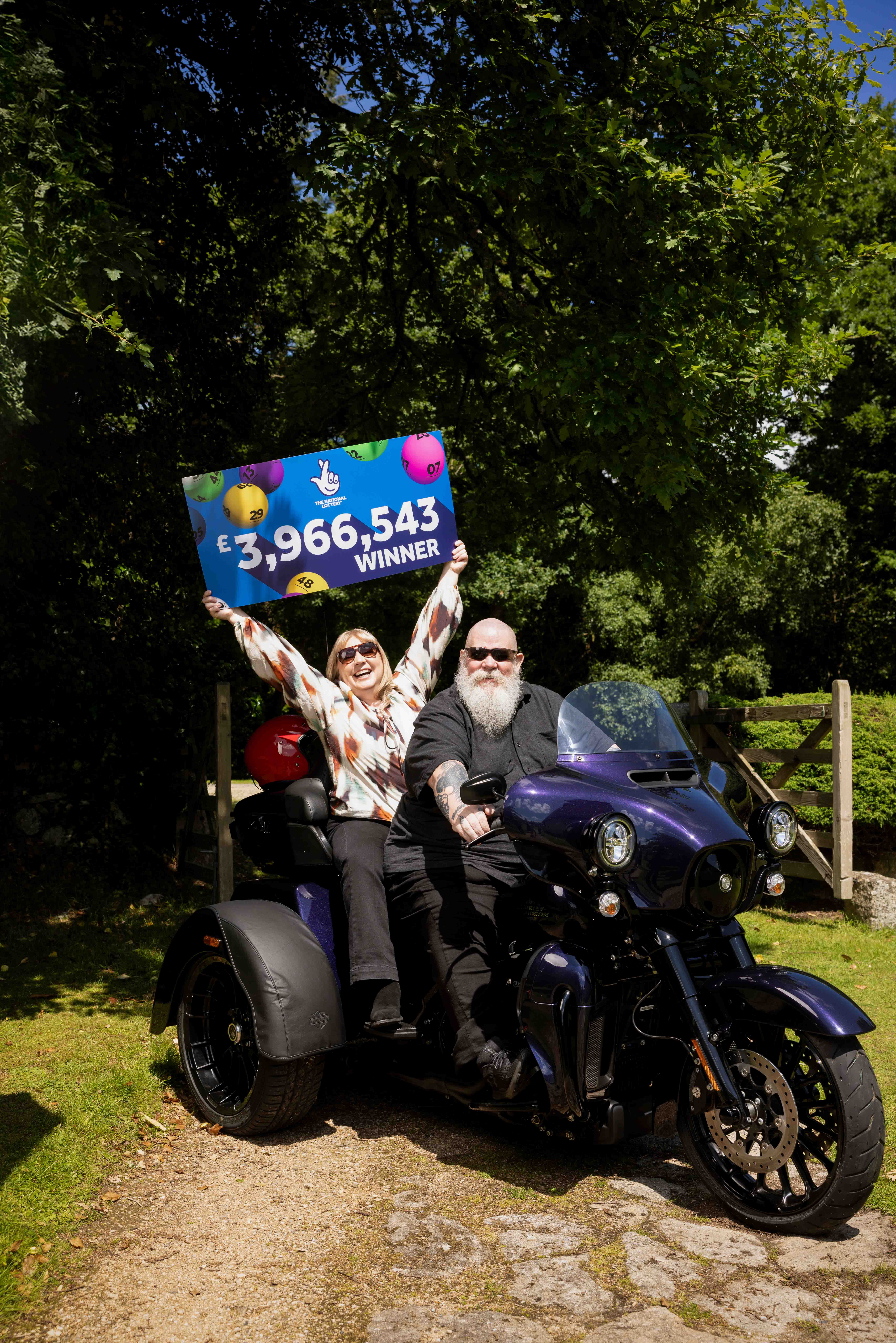 Mr Waring is a Harley Davison fan and is planning on buying a trike to enjoy in his retirement (The National Lottery/PA)