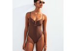 Best swimsuits Indybest review New Look dark brown U wire swimsuit