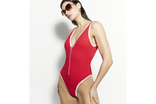 Best swimsuit Indybest review River Island red zip textured swimsuit