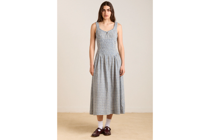 Damson Madder check dress