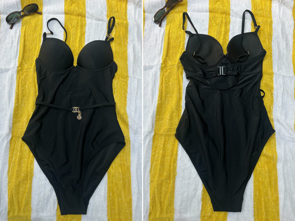 Best swimsuits IndyBest review Pour Moi St Barts push-up boost padded underwired tummy control swimsuit