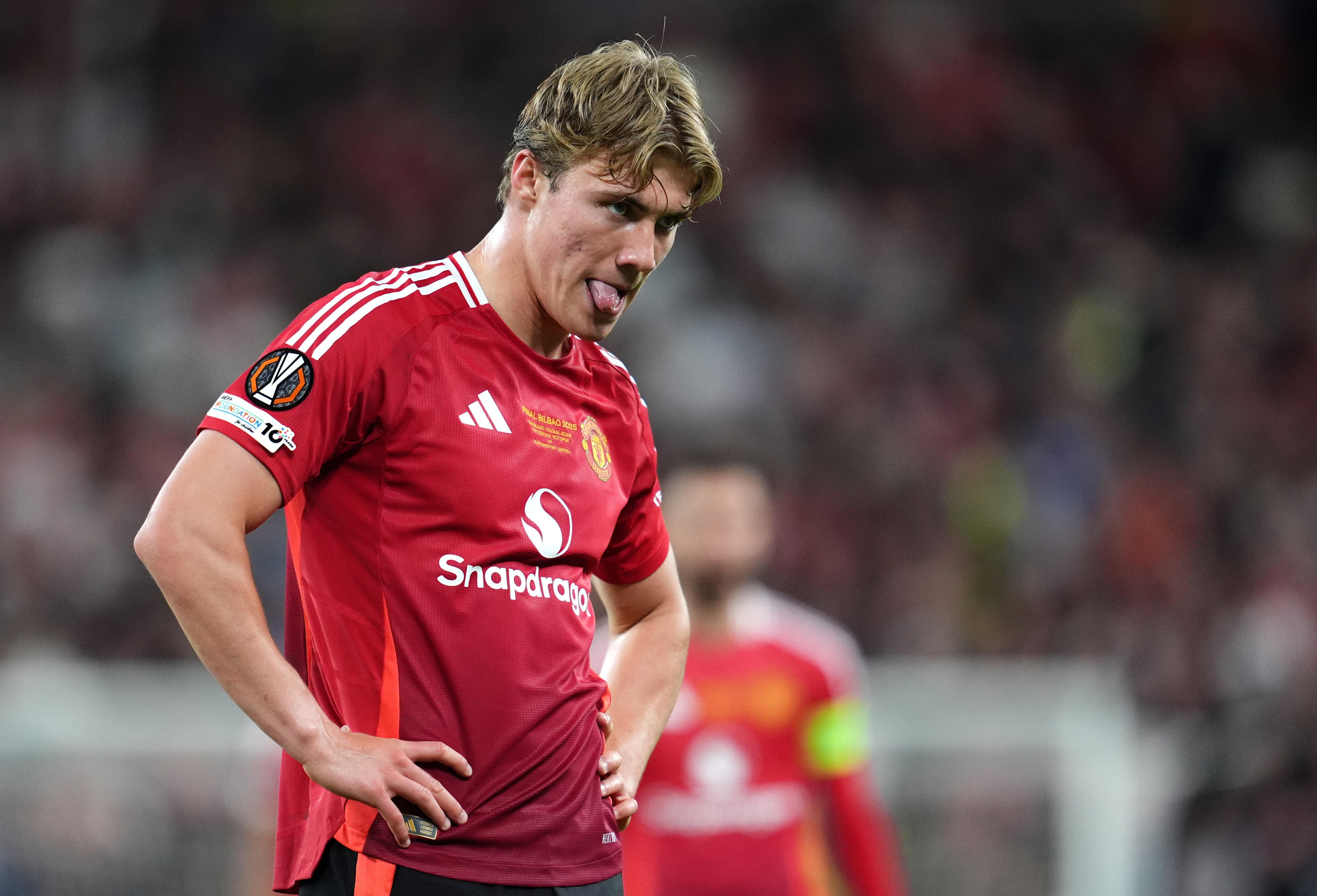 Rasmus Hojlund has endured a frustrating second season (Adam Davy/PA)