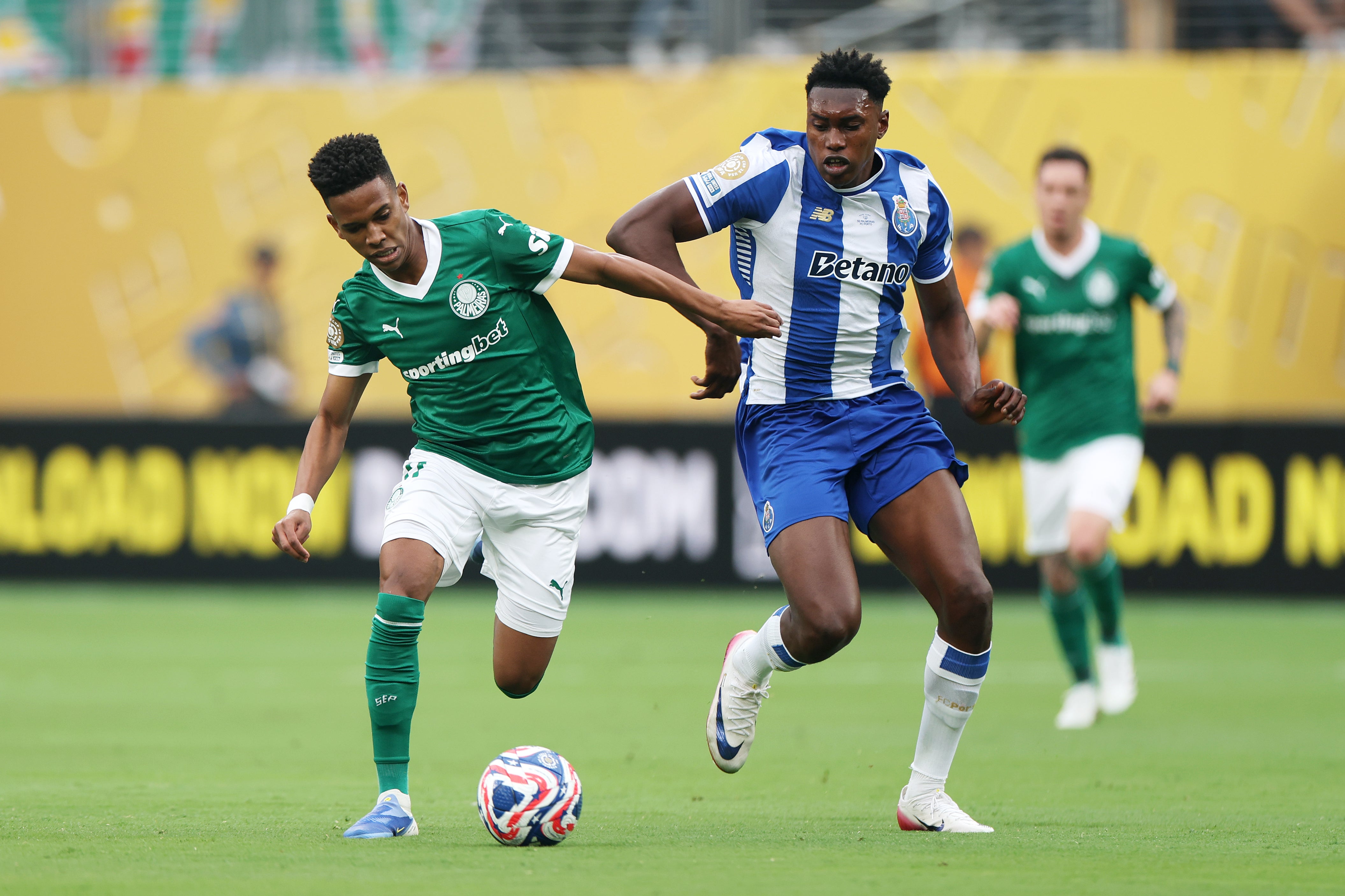 Estevao of SE Palmeiras in action in the FIFA Club World Cup 2025