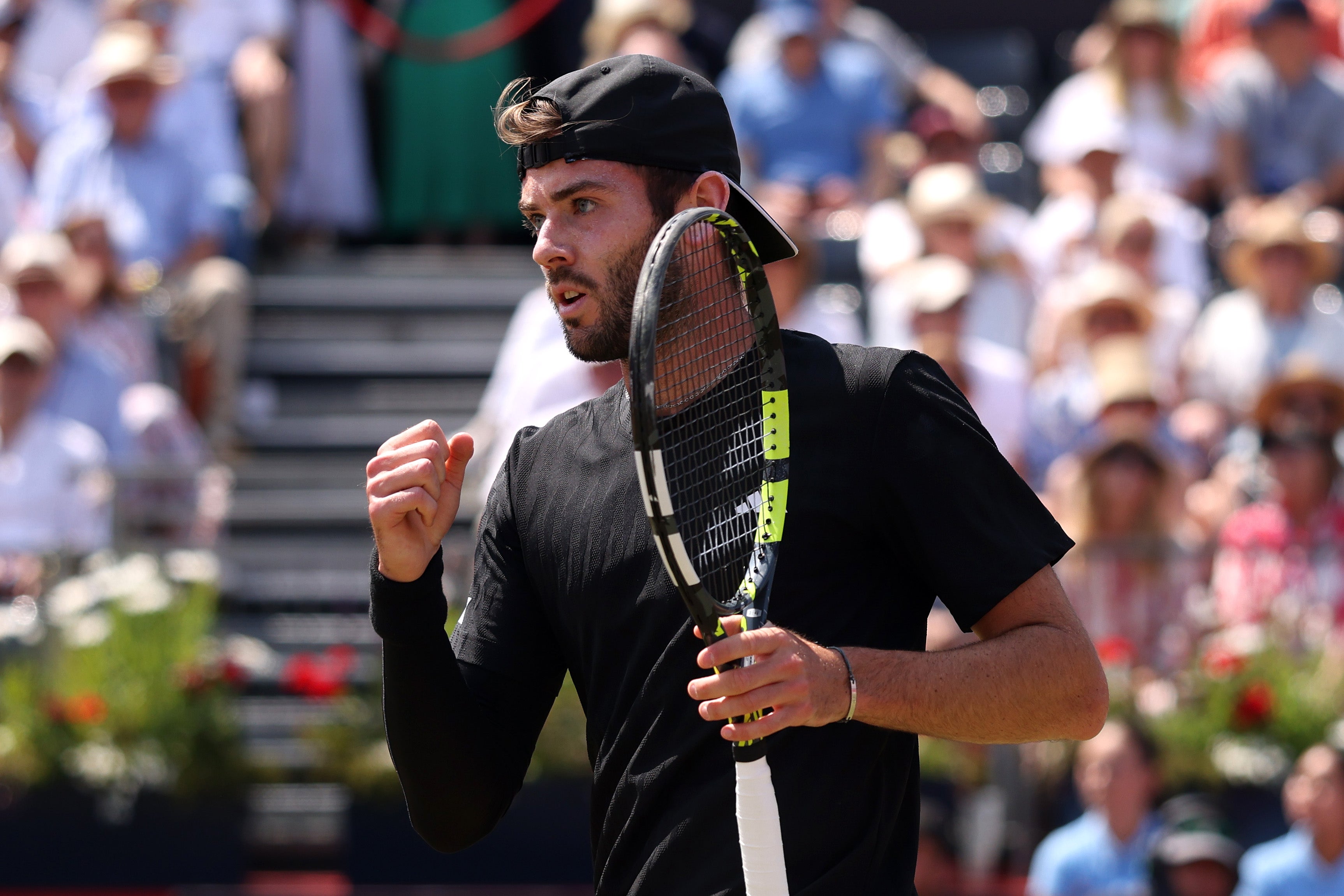 The British No 2 kept his composure to prevail in three sets