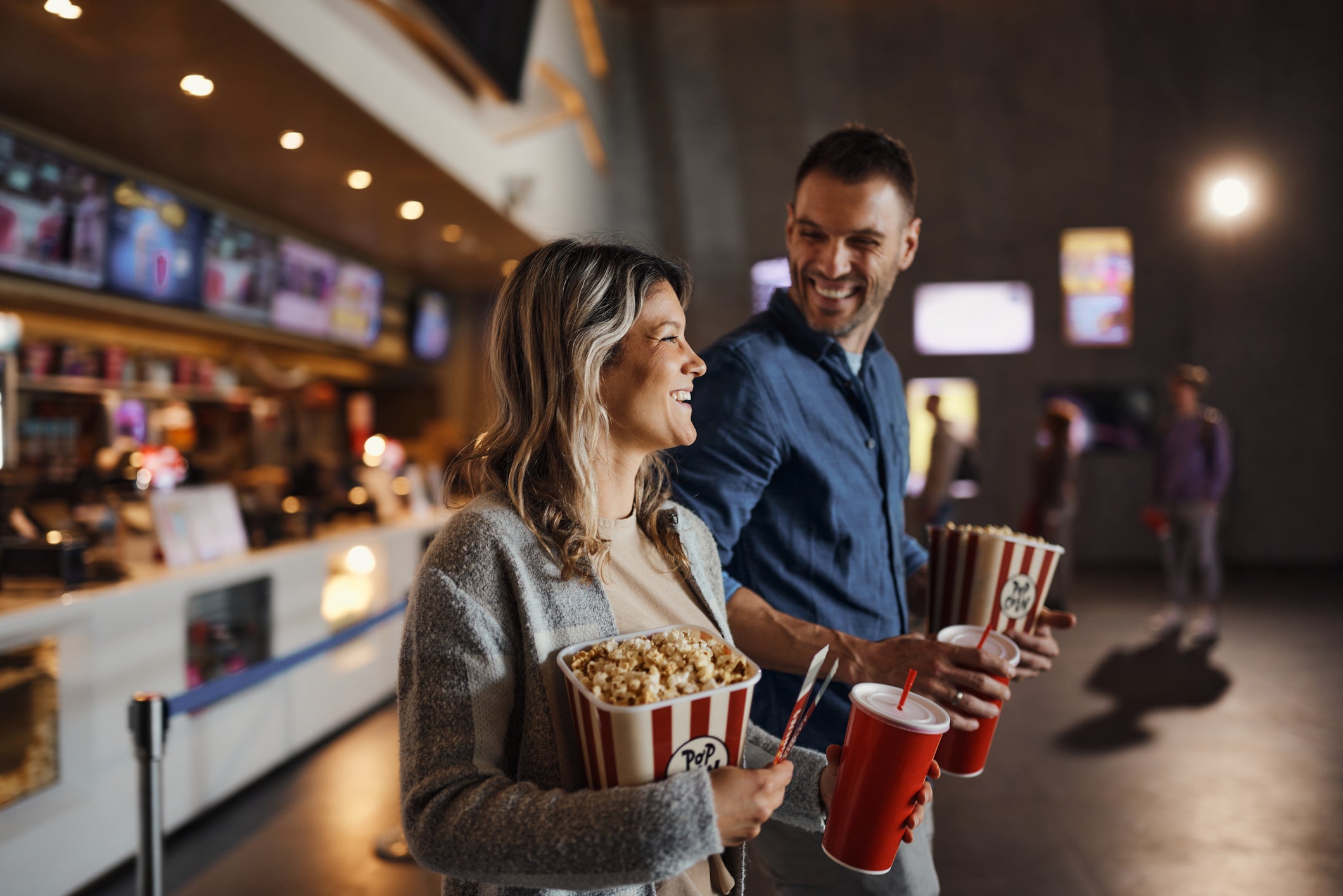 The national average for movie tickets is $16, with the price of two and a large popcorn stretching up to $42.66