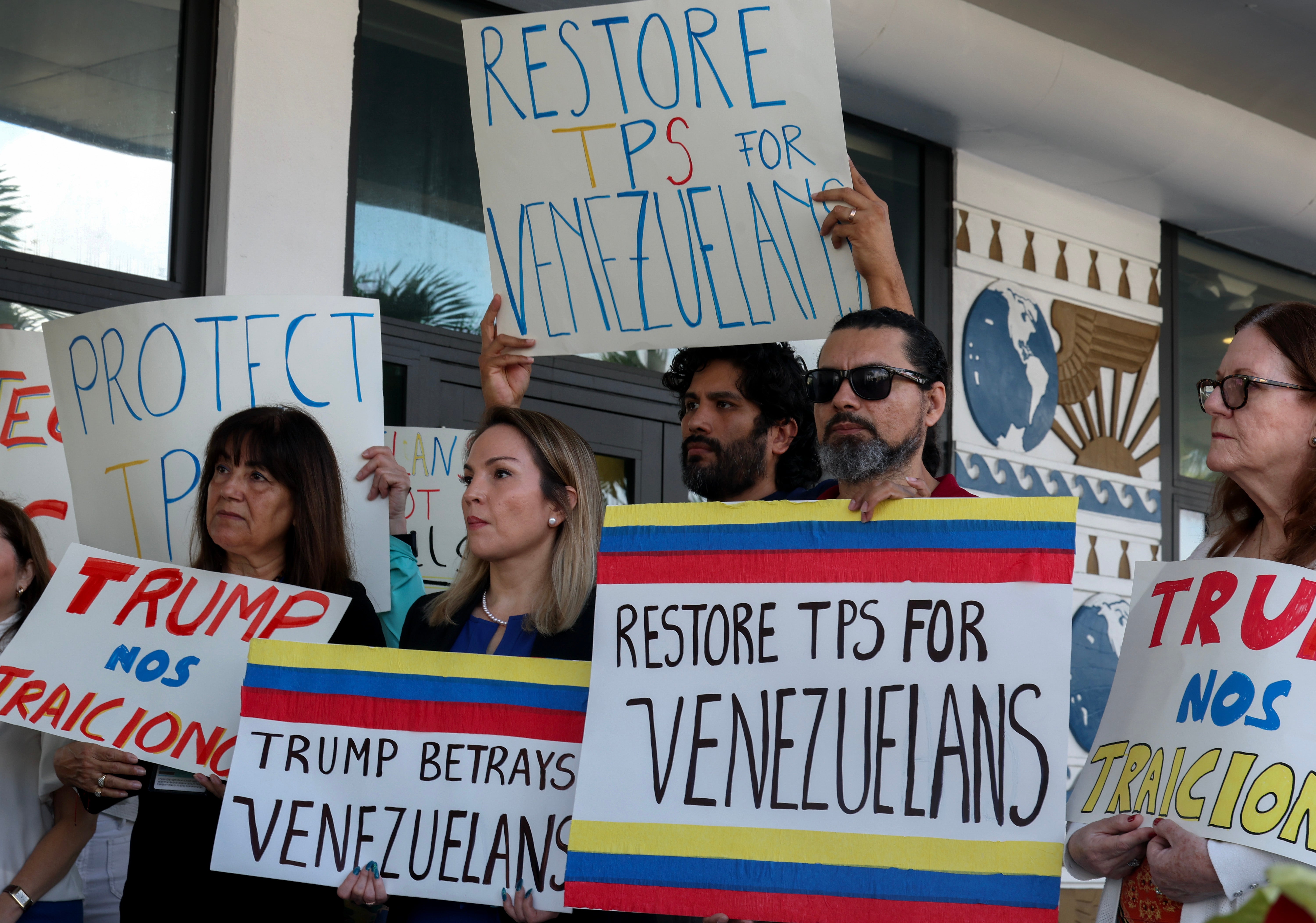 The Trump administration has revoked temporary protected status for tens of thousands of immigrants from Venezuela, as well as Cuba, Haiti and Nicaragua, after they were granted legal permission to live and work in the United States